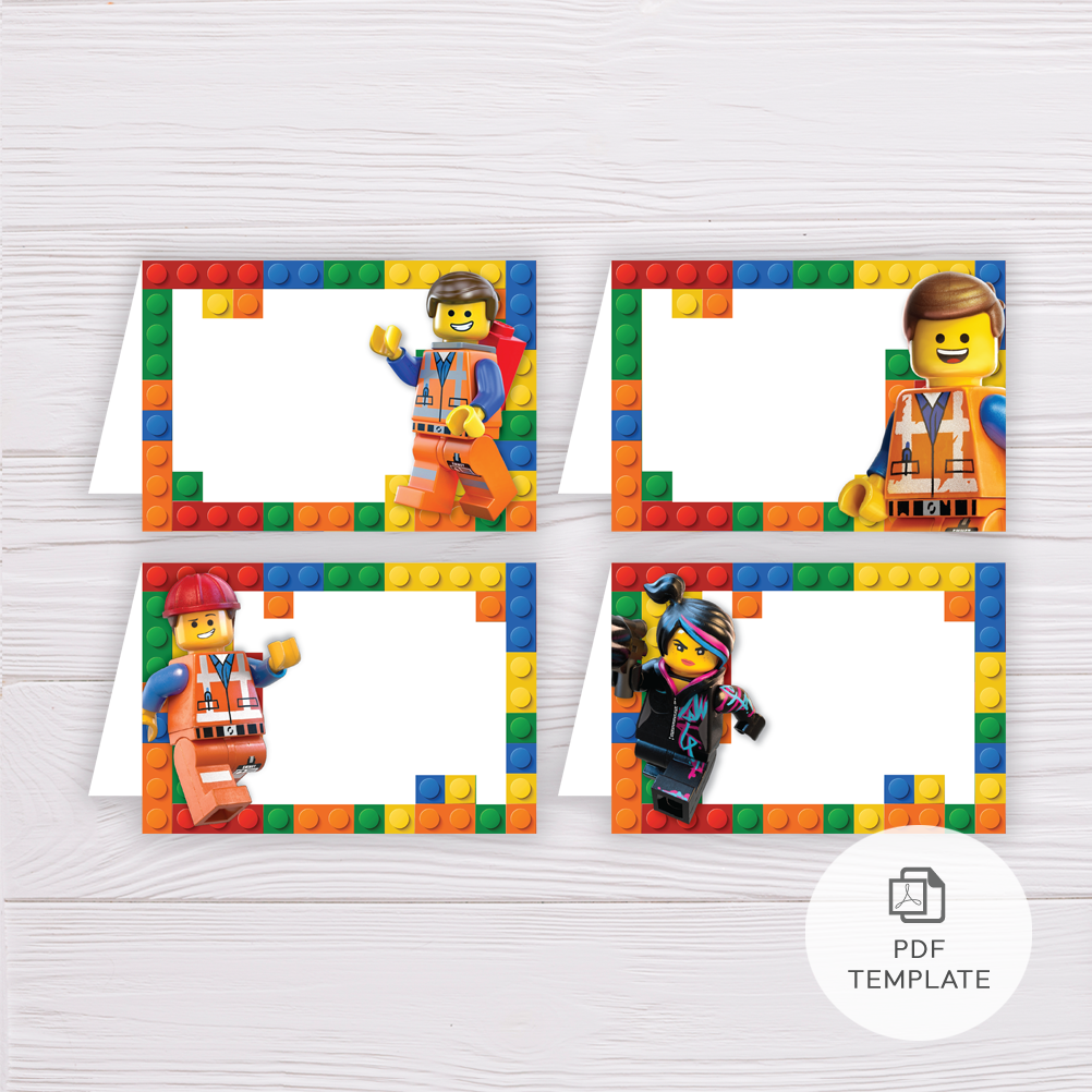 Free Printable Lego Name Tag Template
