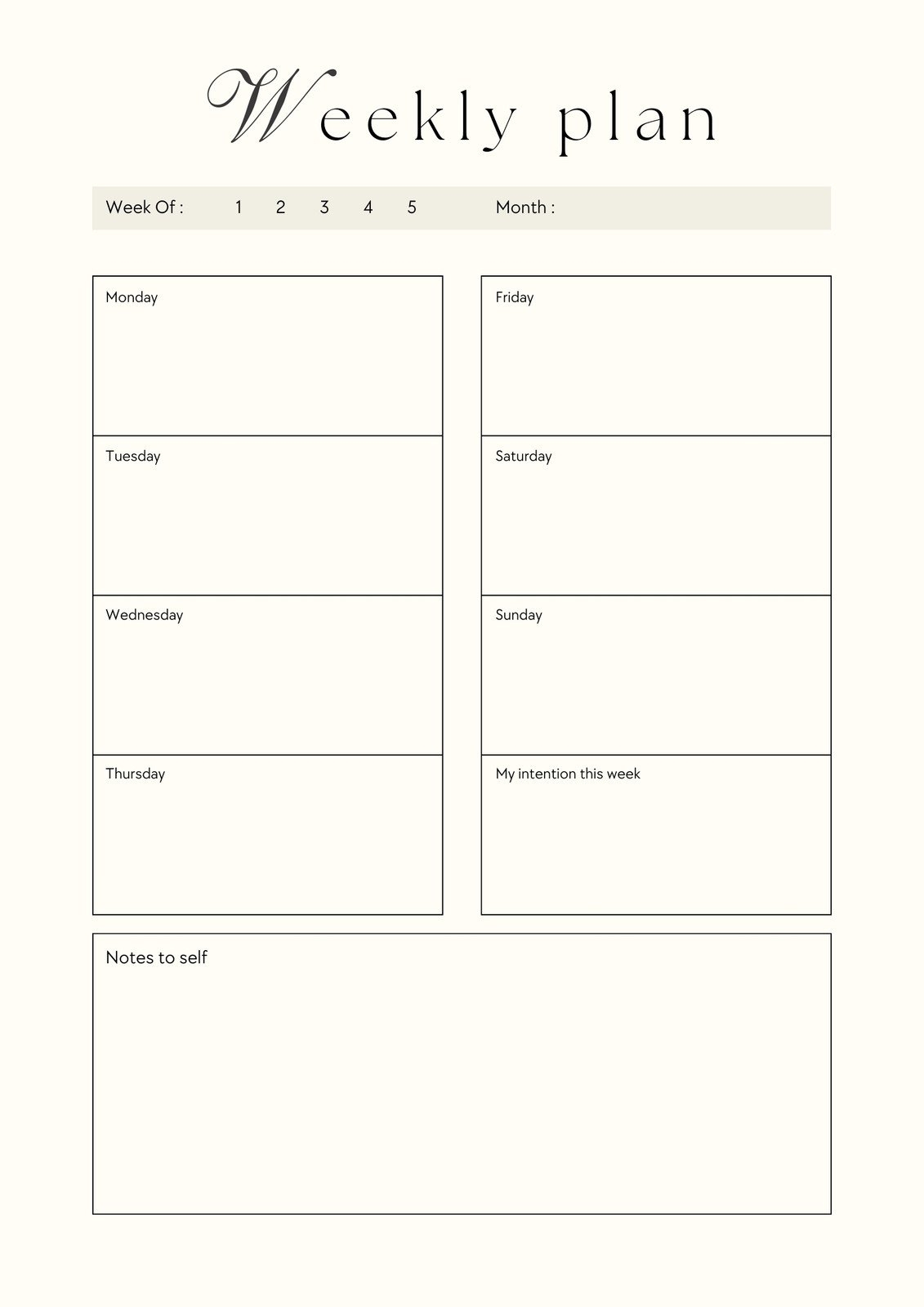 Printable Lesson Plan Calendar Blank
