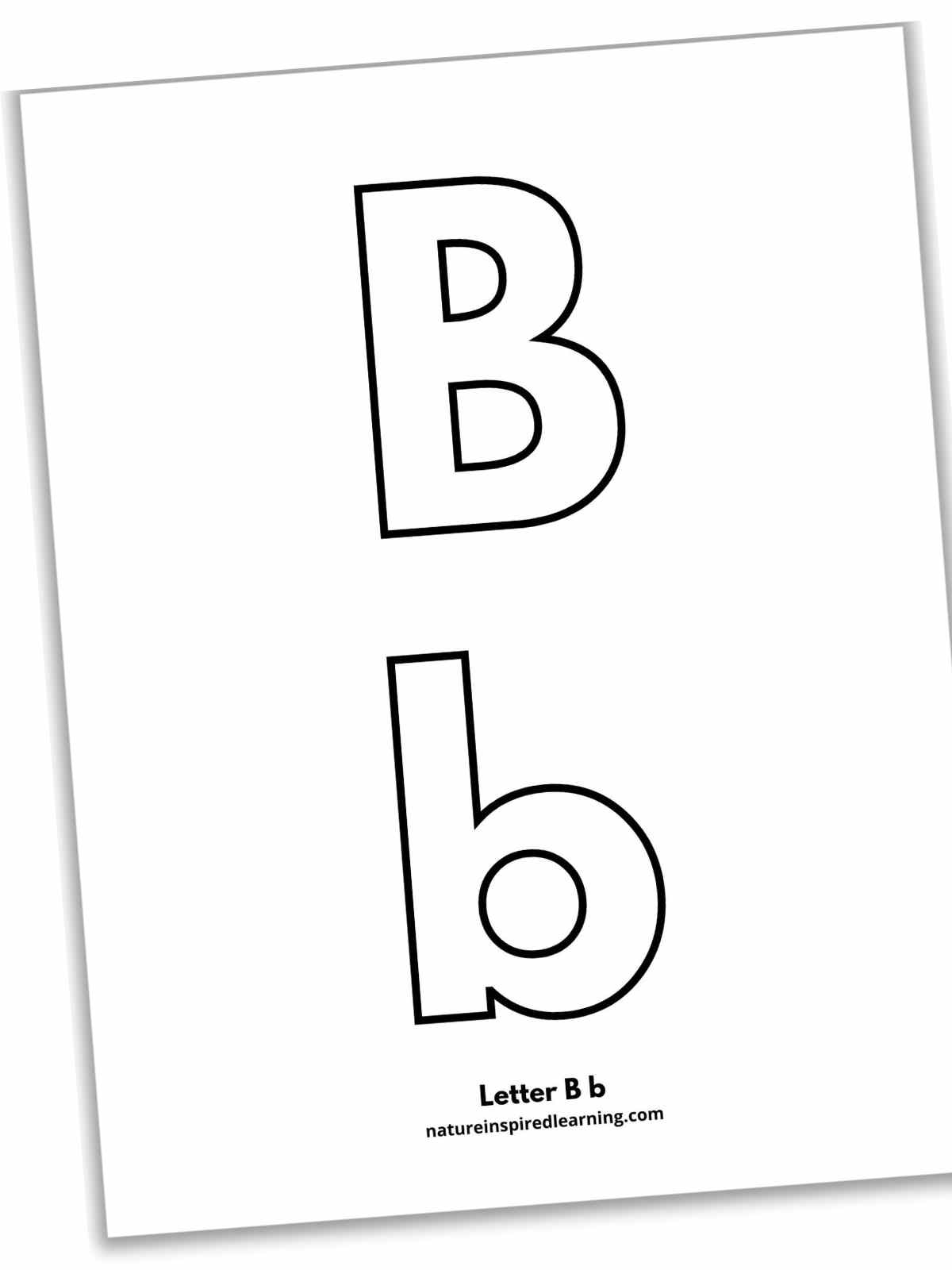 Letter B Worksheets Nature Inspired Learning Letter B Worksheets Nature Inspired Learning