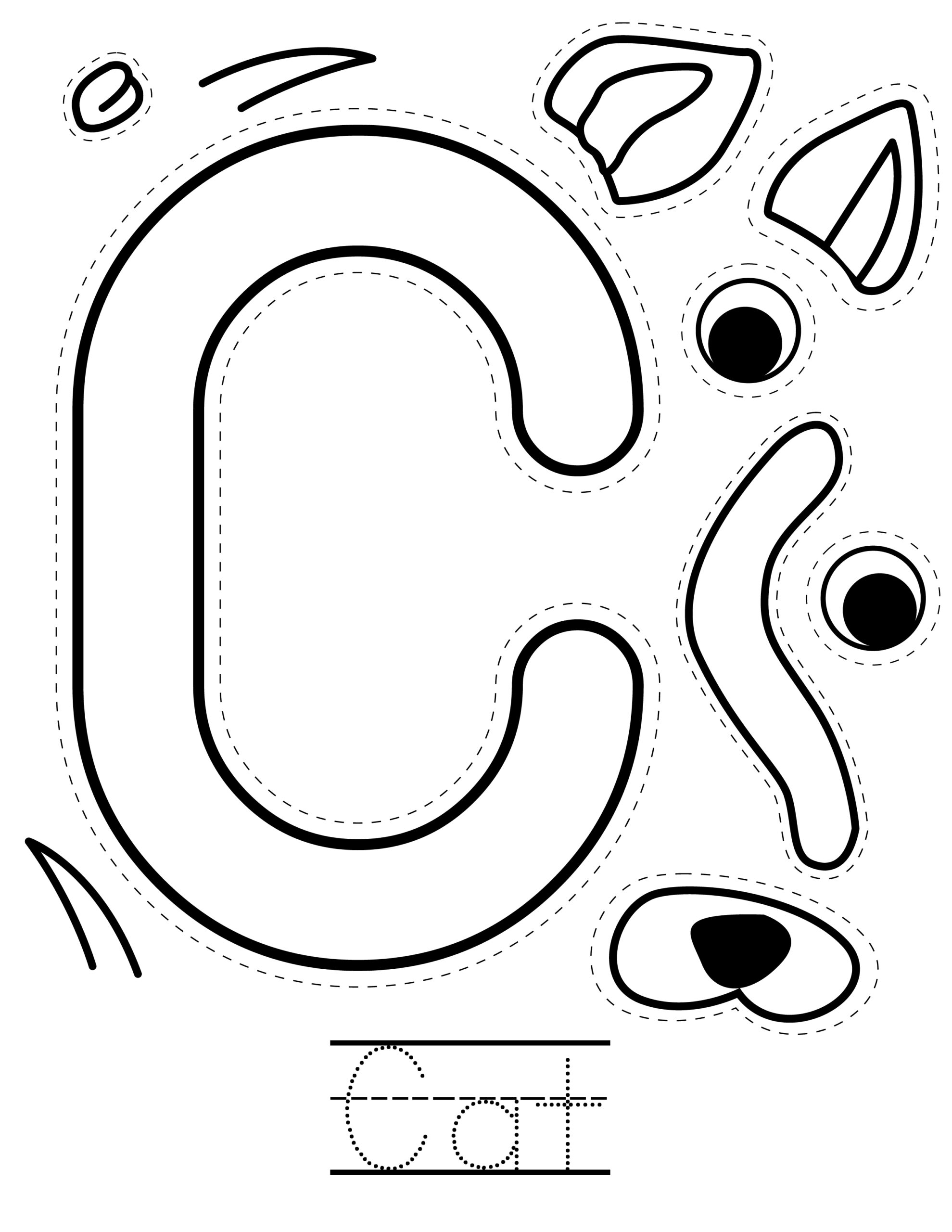 Letter C Craft Cat Activity Homeschooling Preschool