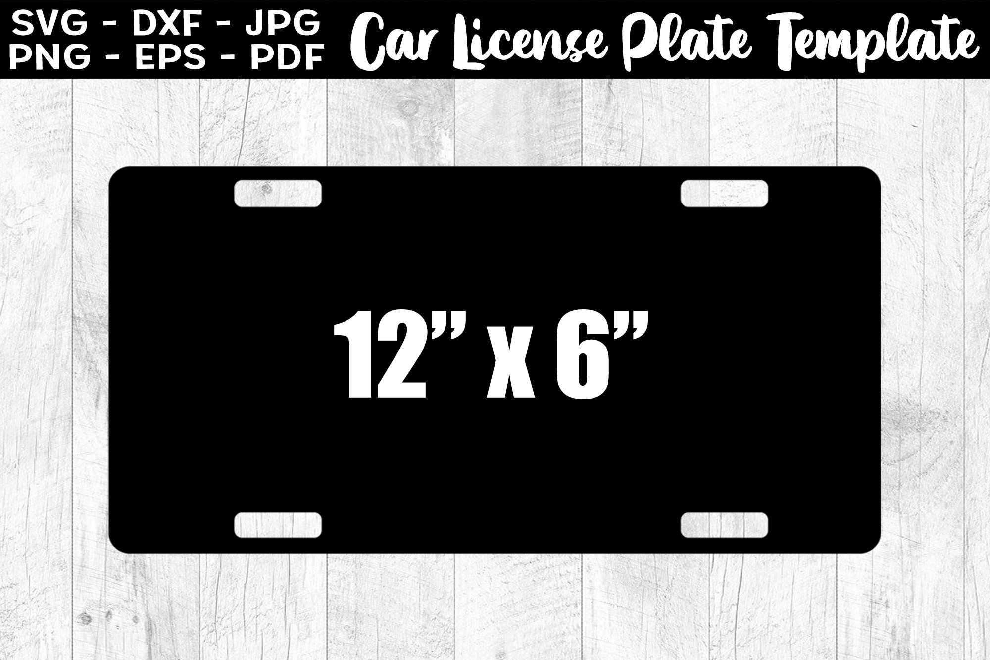 Free Licence Plate Templates Printable