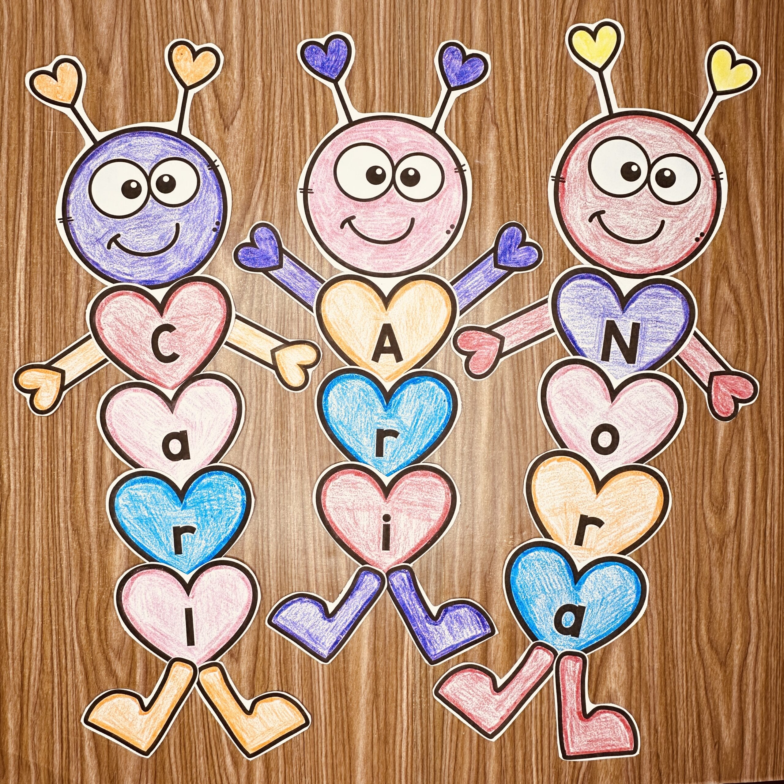 Love Bug Name Craft Valentine s Day Simply Kinder Plus