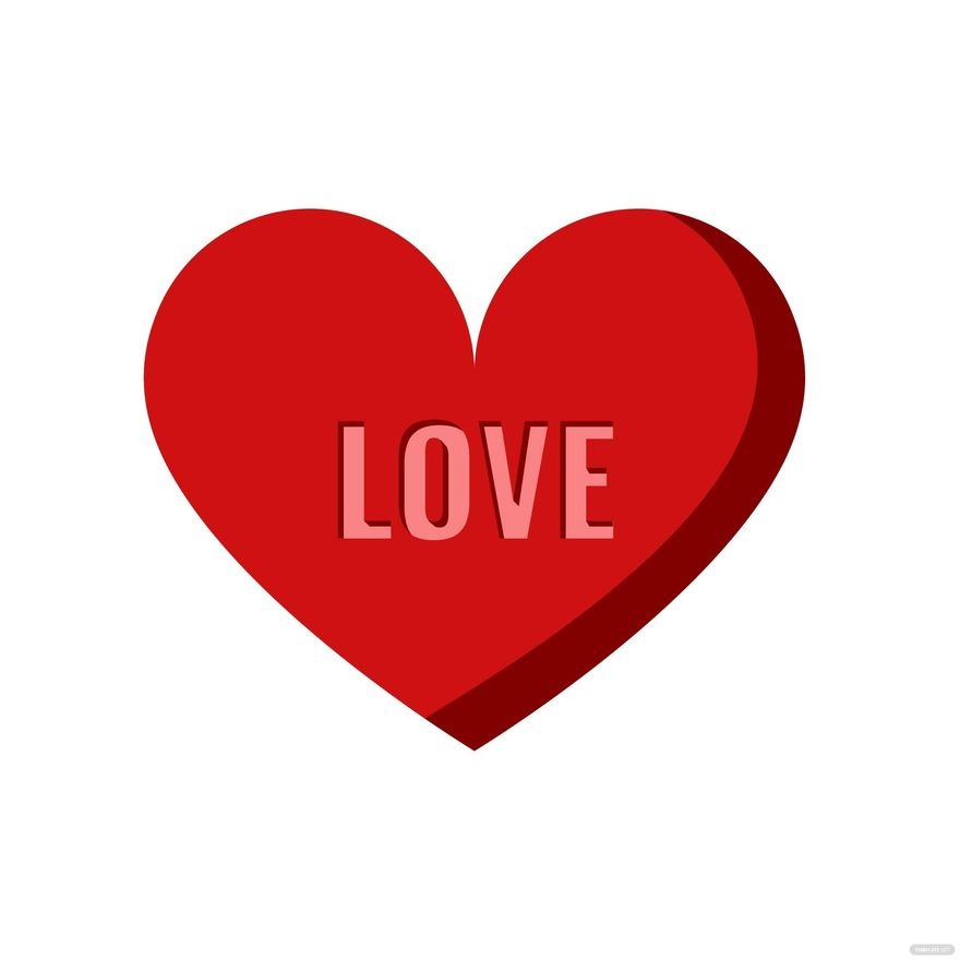 Love Heart Clipart In Illustrator SVG JPG EPS PNG Download 