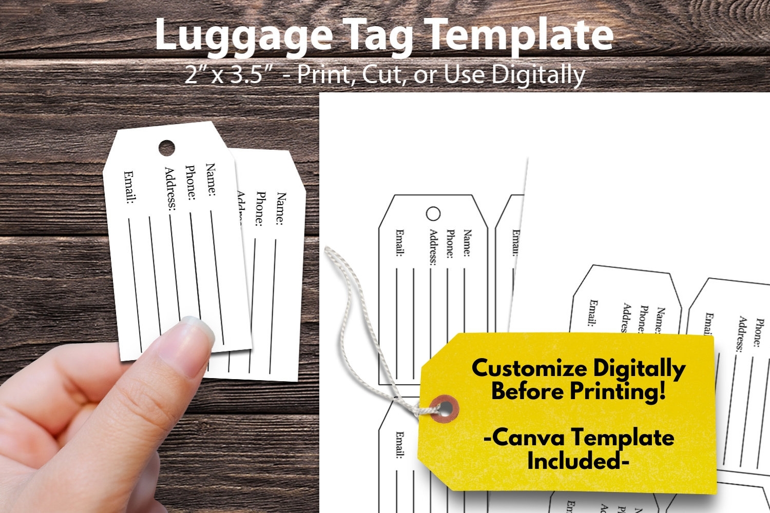 Luggage Hang Tag Template Create Your Own Luggage Tags For Travel Printable Luggage Tags Editable Luggage Tags Blank Luggage Tag Etsy Canada Luggage Hang Tag Template Create Your Own Luggage Tags For Travel Printable Luggage Tags Editable Luggage Tags Blank Luggage Tag Etsy Canada