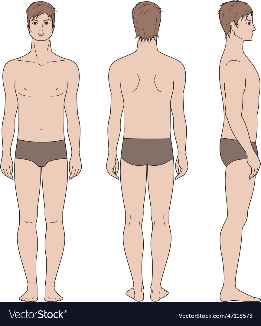 Men's Croquis Free Template Printable