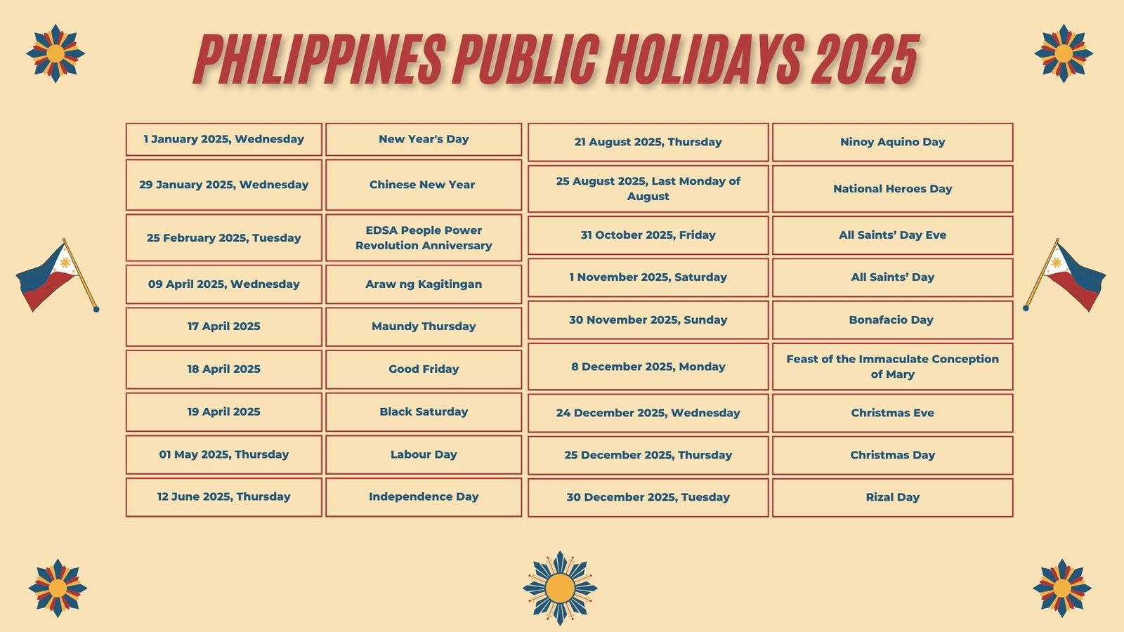 Mark Your Calendars 2025 Public Holiday Schedule For The Mark Your Calendars 2025 Public Holiday Schedule For The