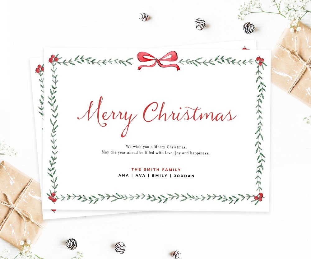 Minimal Christmas Card Template Greenery Christmas Card Border 2023 Printable Editable Holiday Card Horizontal Instant Download Corjl 489 Minimal Christmas Card Template Greenery Christmas Card Border 2023 Printable Editable Holiday Card Horizontal Instant Download Corjl 489