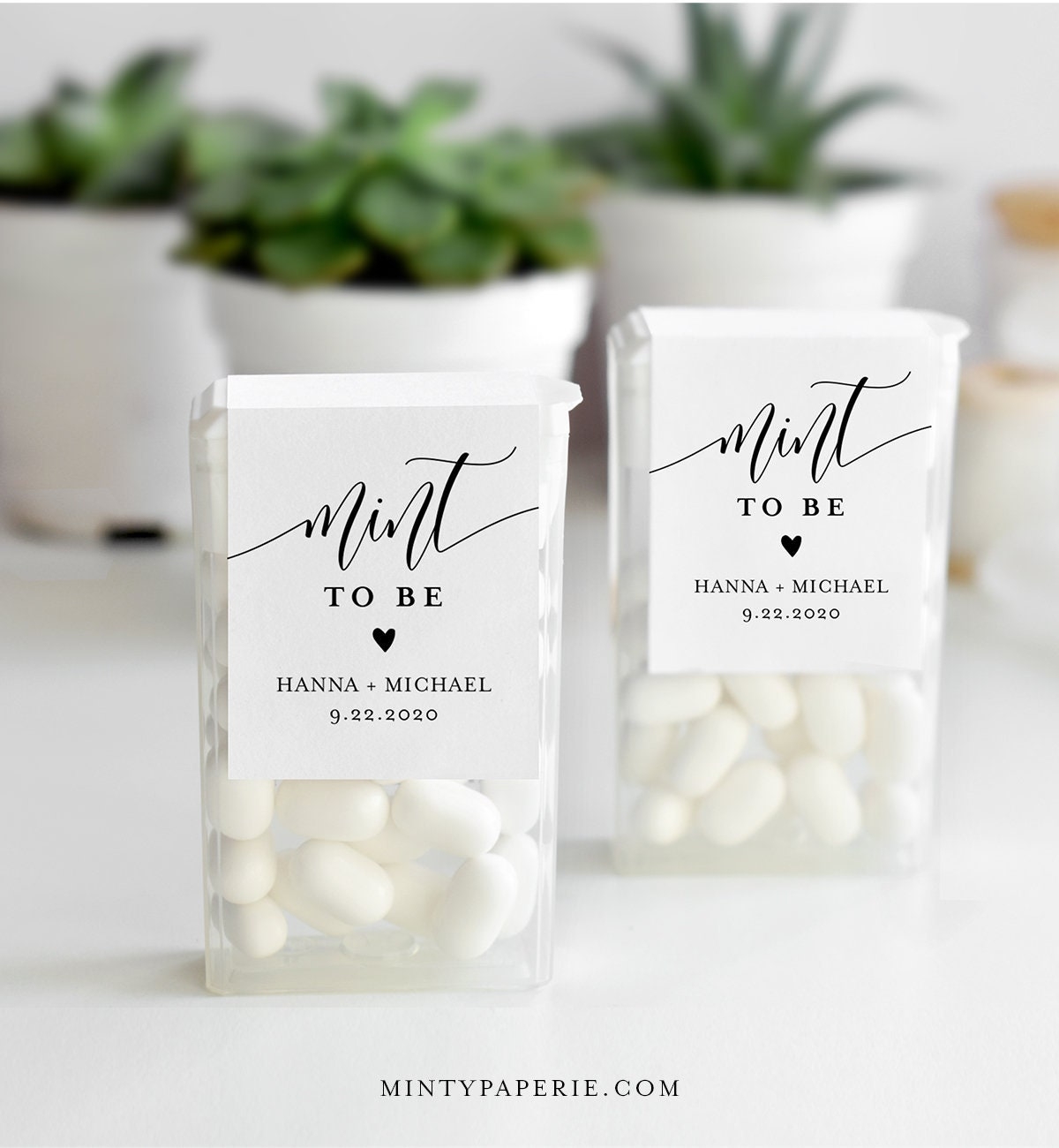 Mint To Be Label Template Tic Tac Wraparound Printable Wedding 