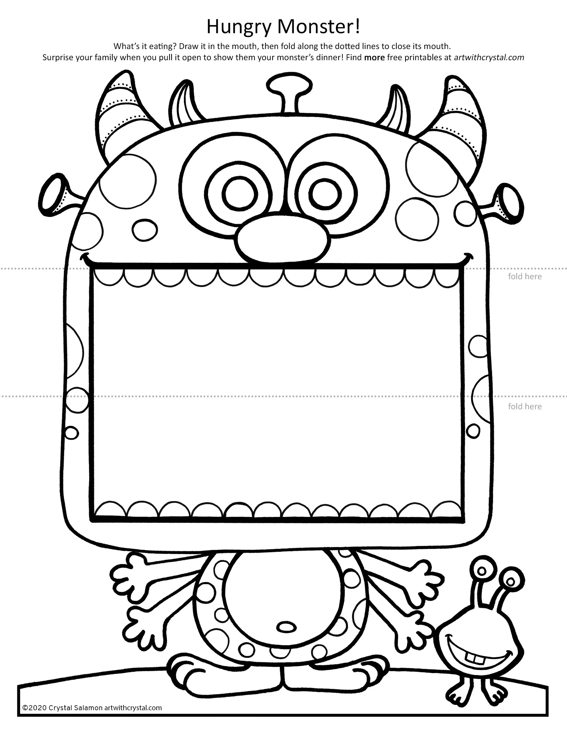 Free Printable Monster Mouth Template