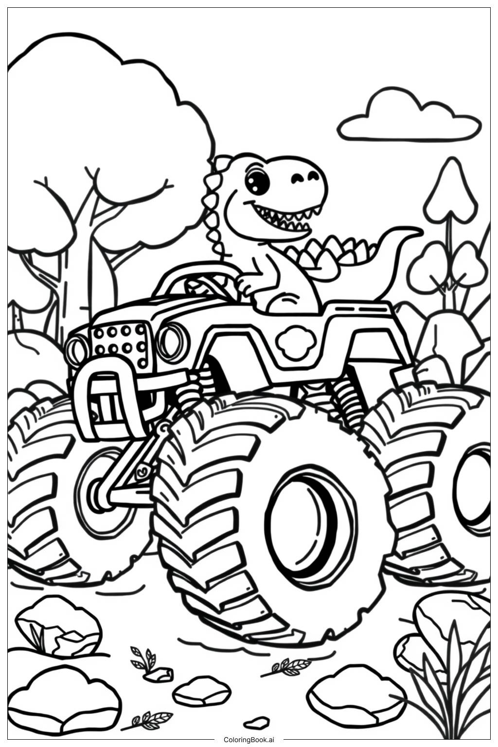 Free Printable Coloring Pages Monster Trucks