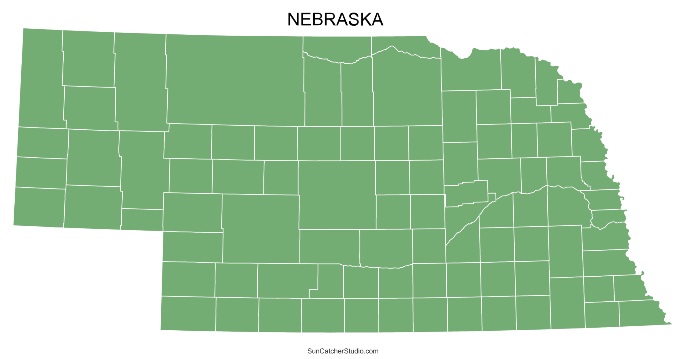 Nebraska County Map Printable State Map With County Lines Free Printables Monograms Design Tools Patterns U0026 DIY Projects