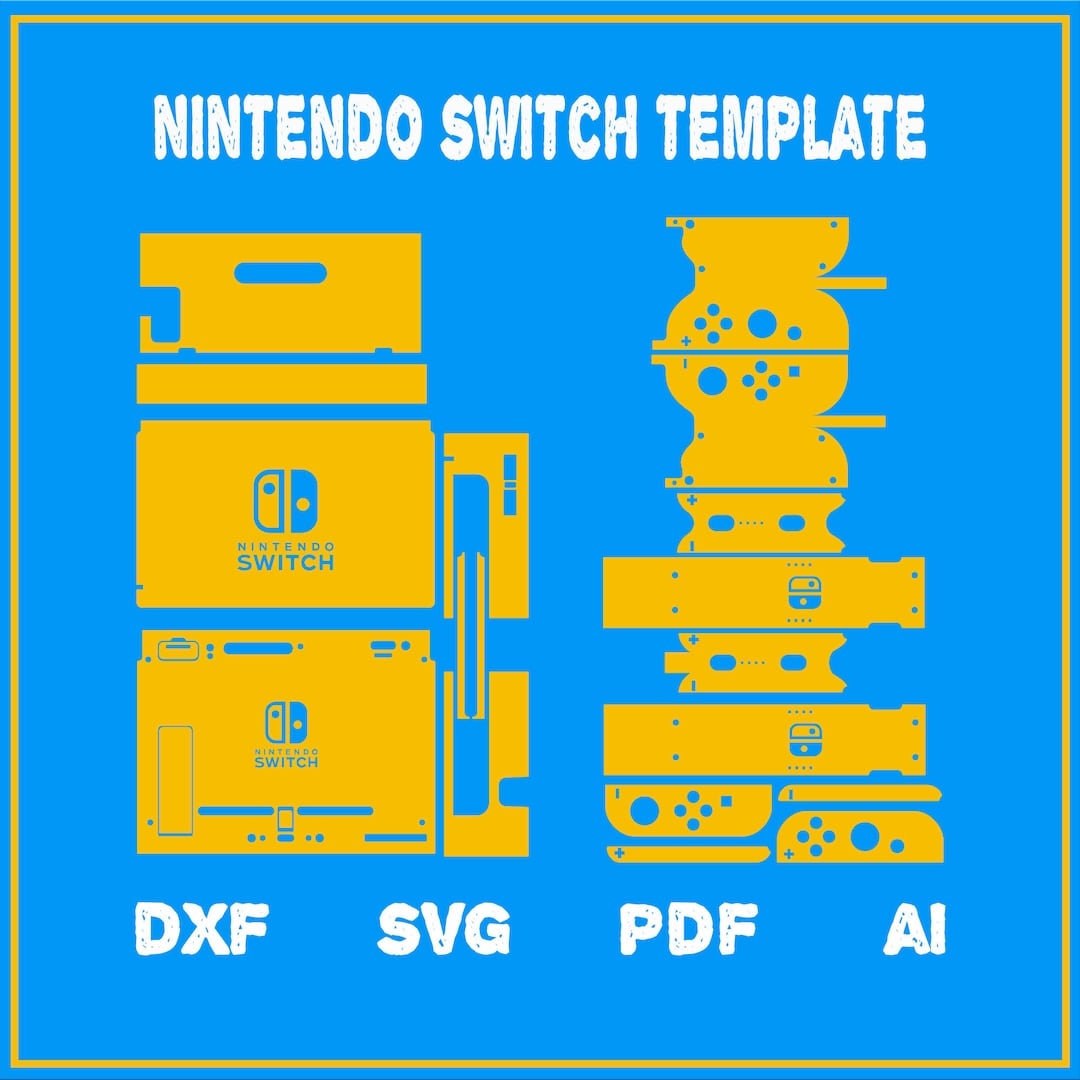 Printable Nintendo Switch Skin Template Free