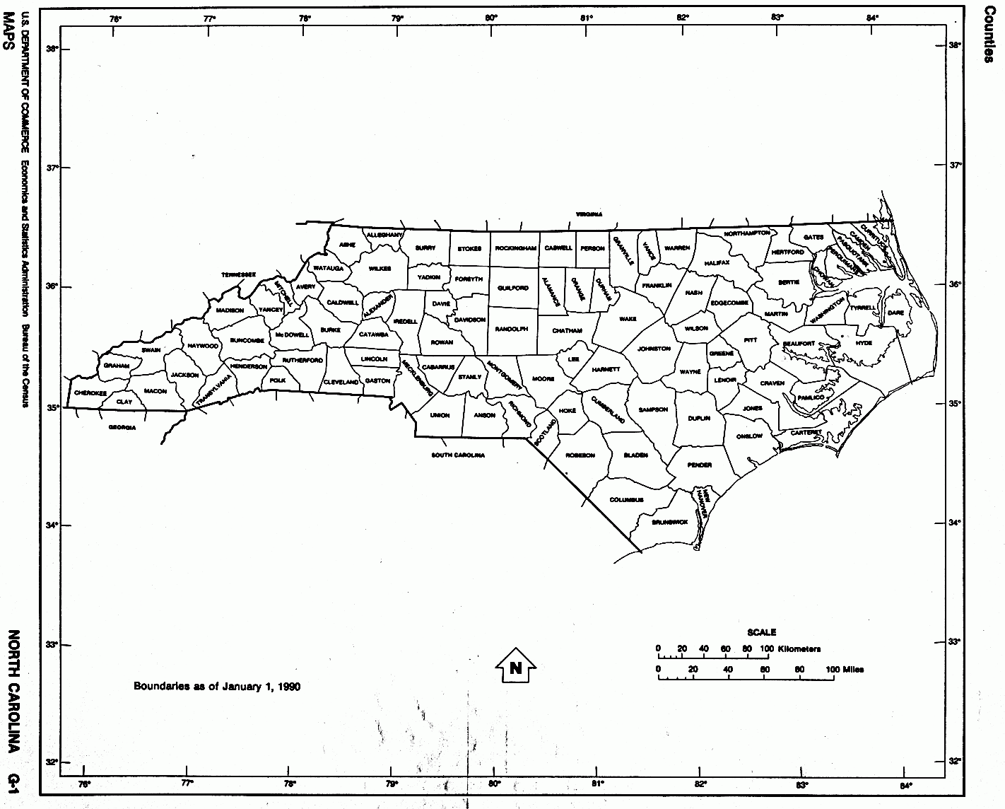 North Carolina Free Map North Carolina Free Map