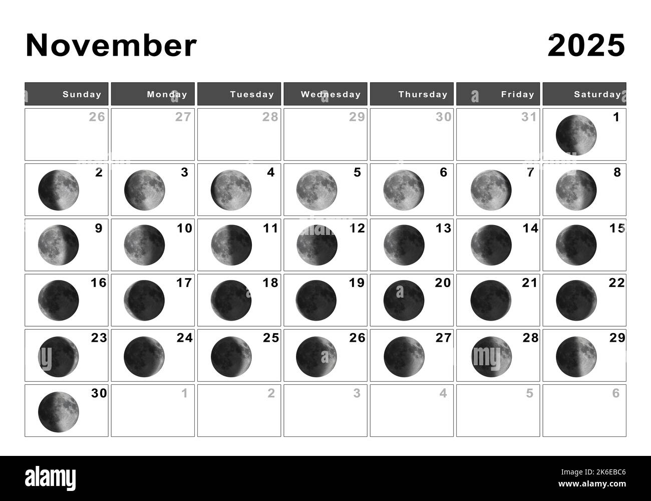 November 2025 Calendar Full Moon