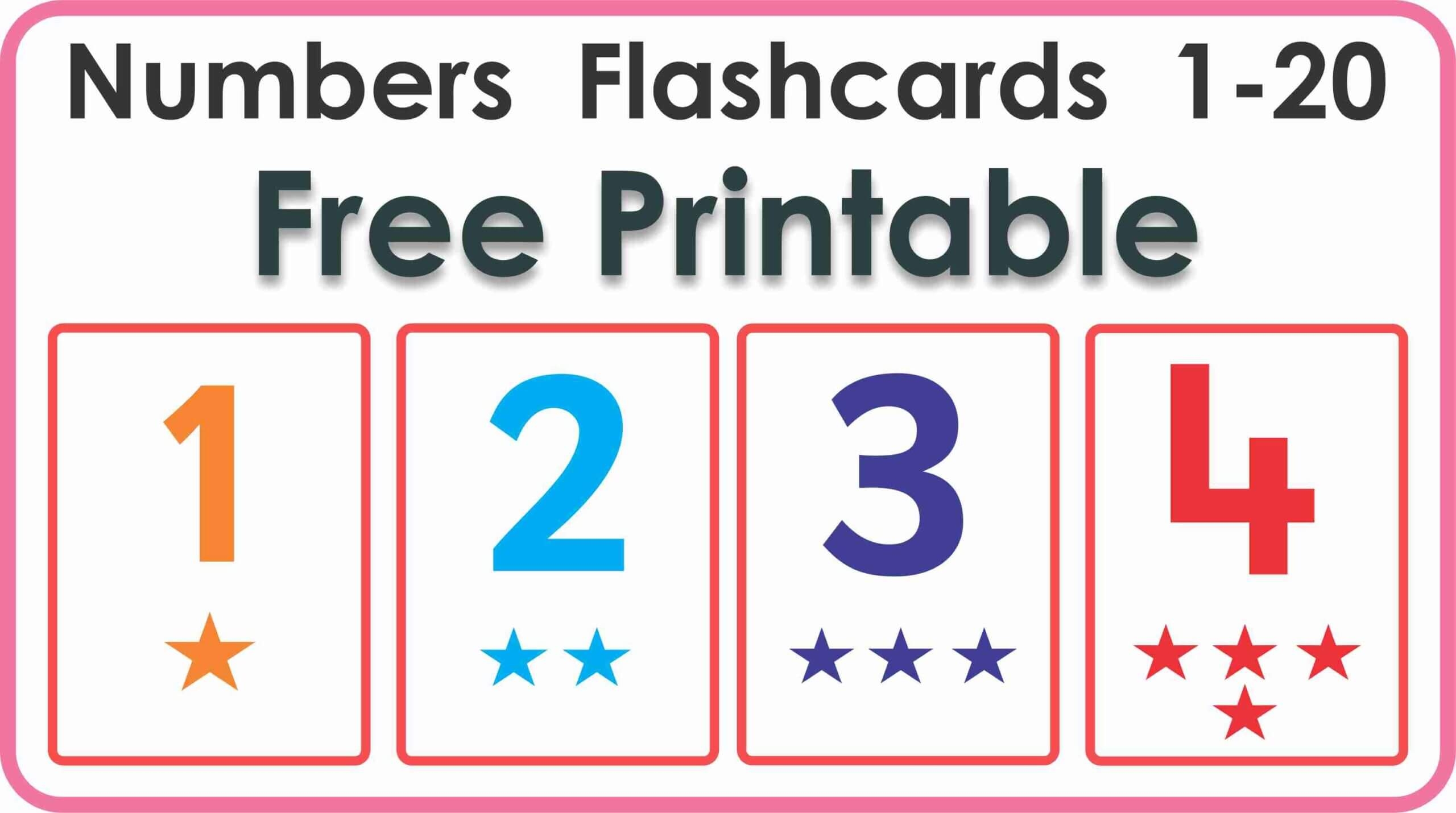 Free Printable Numbers 1 20 Pdf