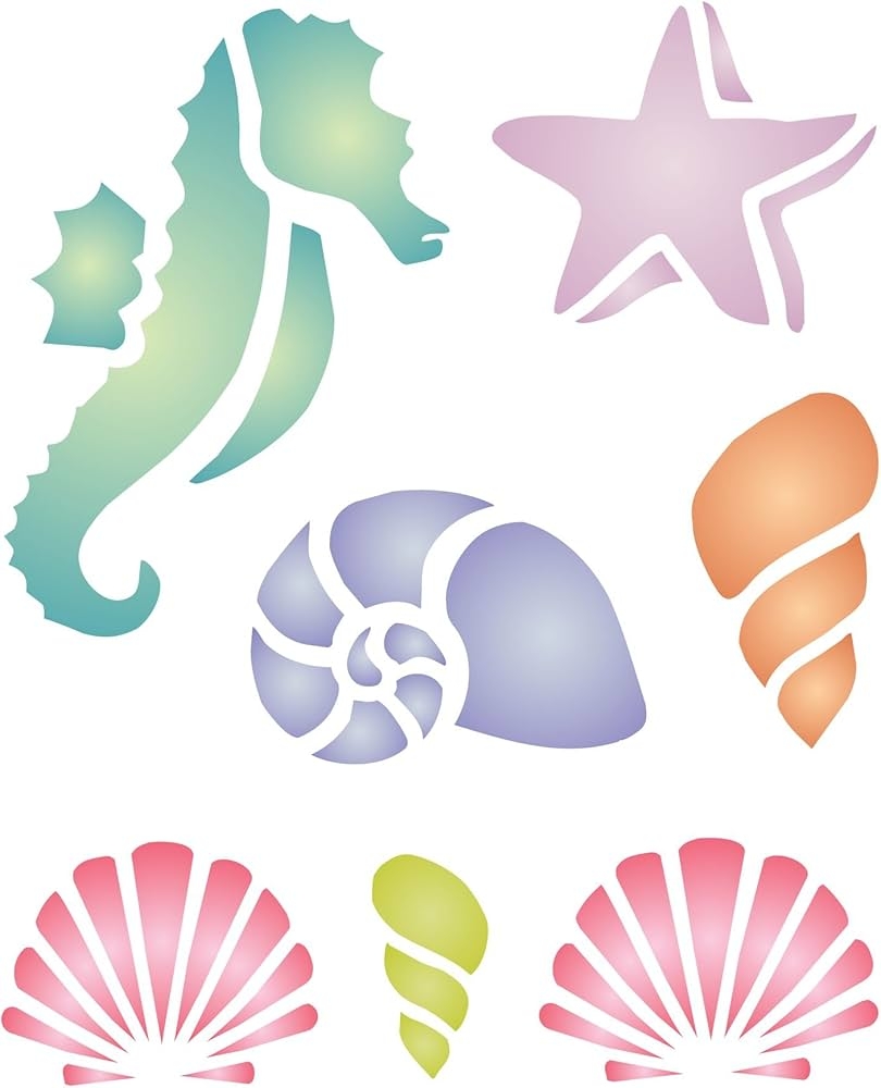Free Printable Templates For Painting Seashells