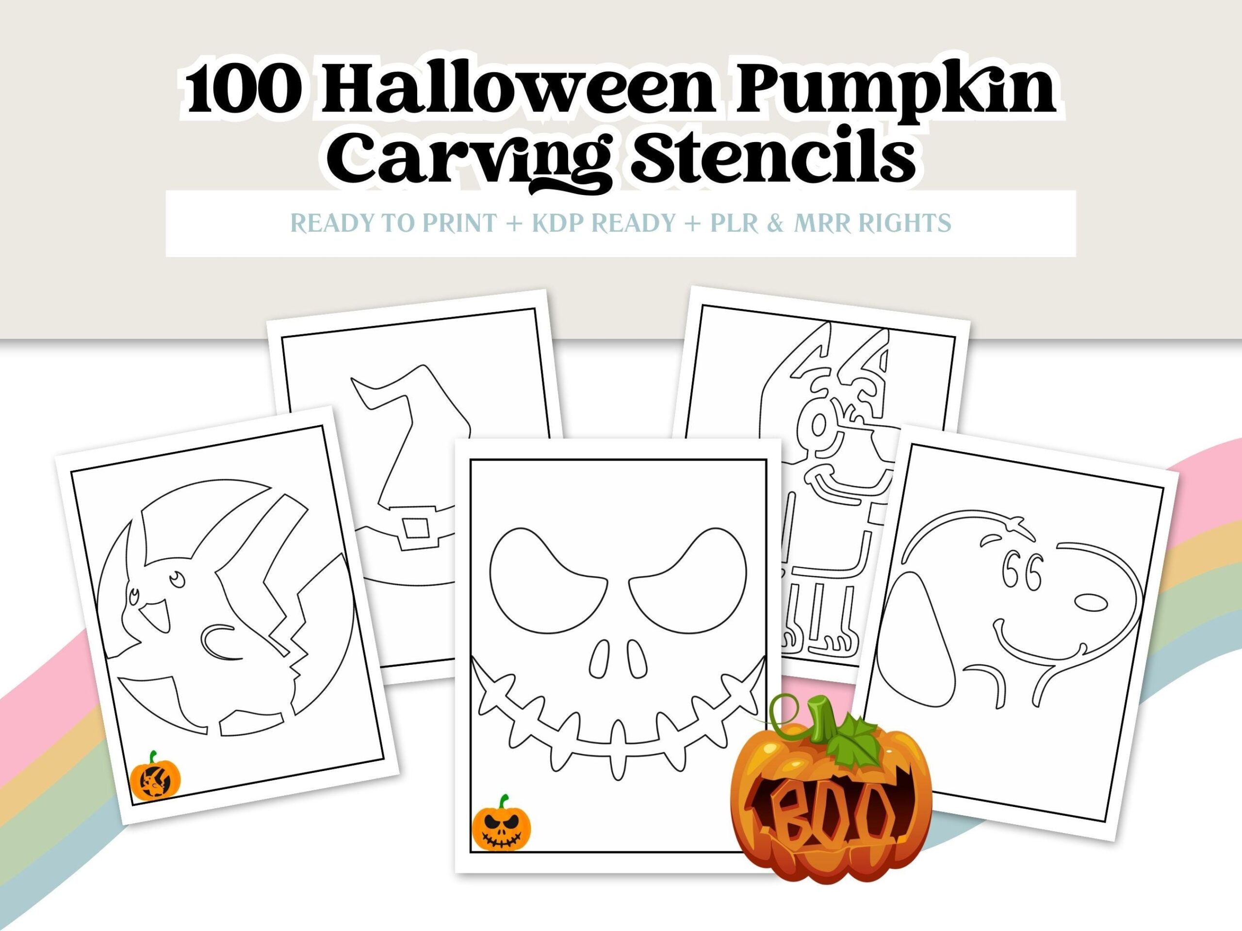 Free Printable Bluey Pumpkin Carving Template