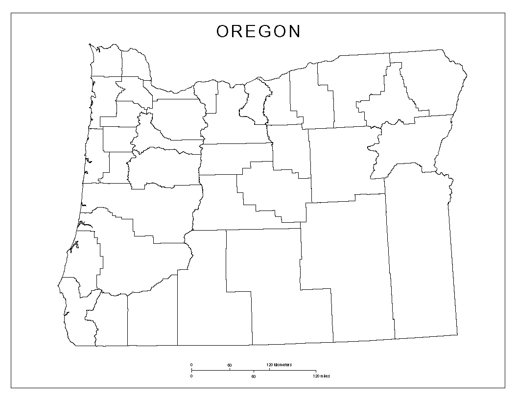 Oregon Map Printable