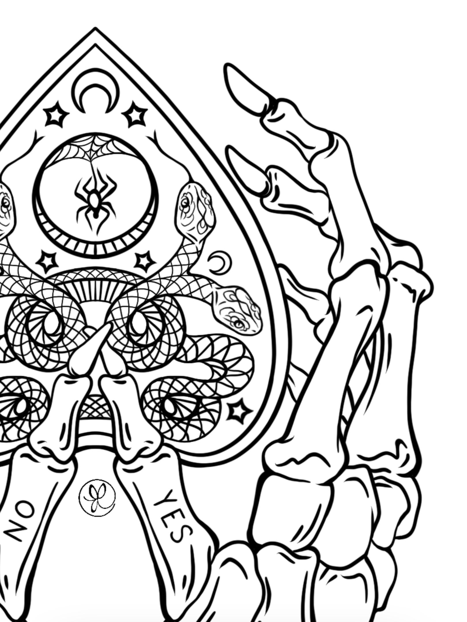 Ouija instant Download Tattoo Design PDF Etsy