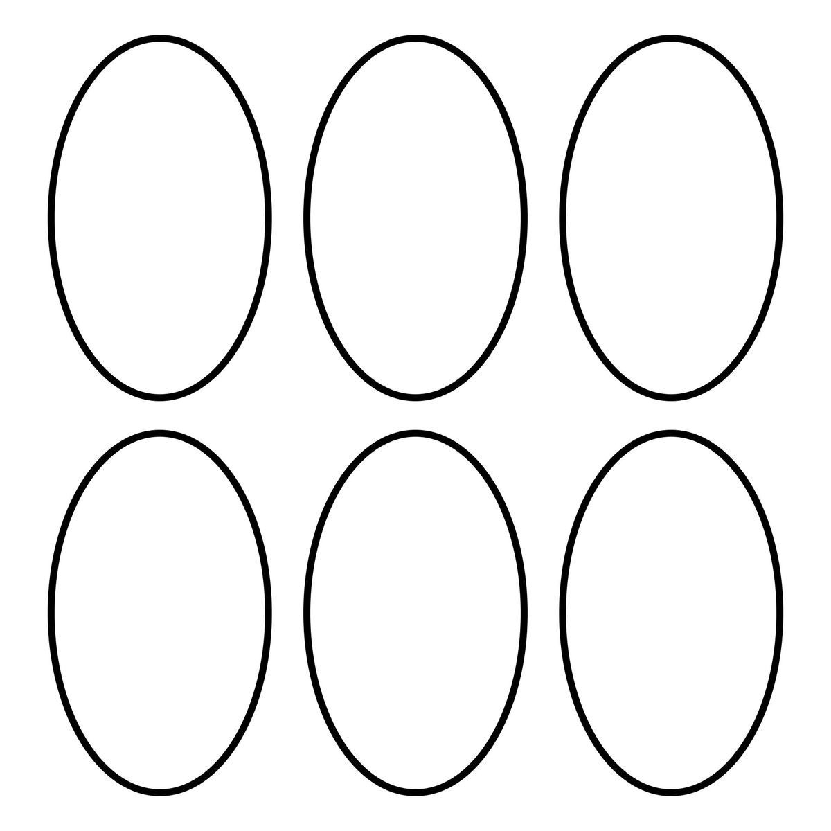 Free Printable Oval Template