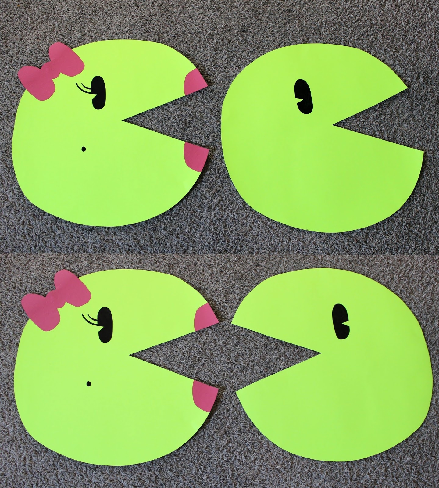 Pac Man Printable Costume Template Free