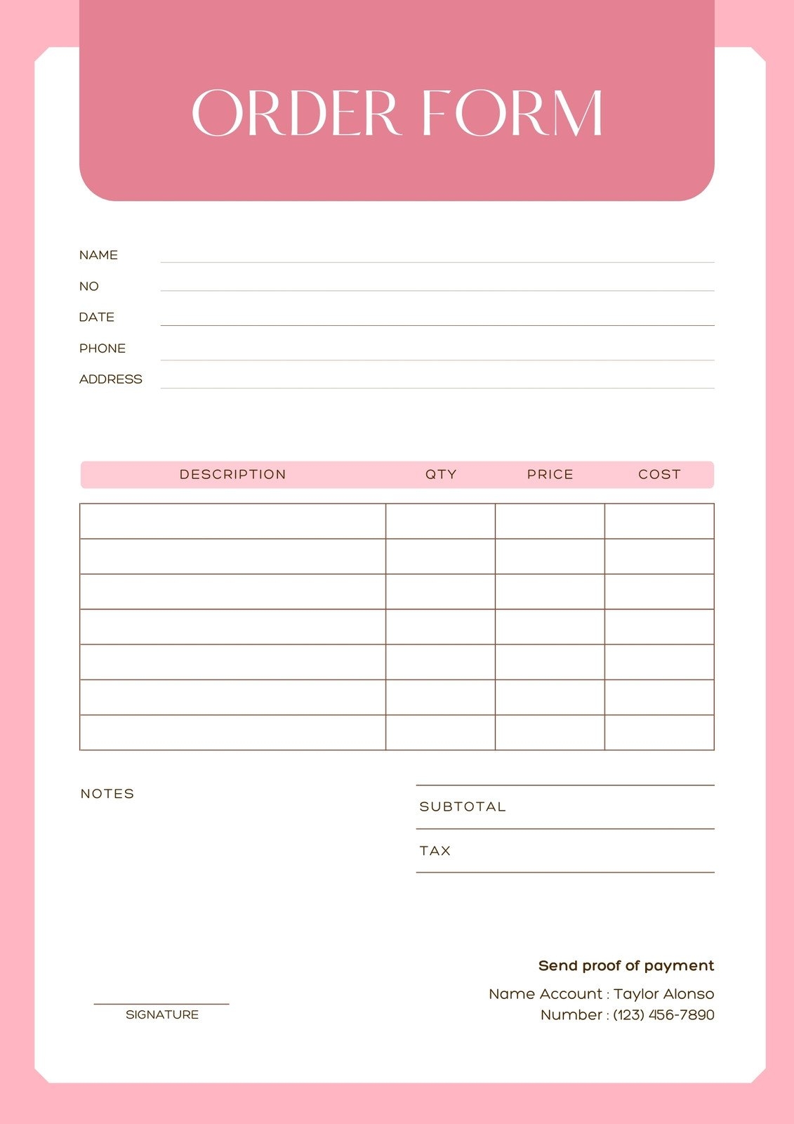 Page 15 Free Editable Printable Document Templates Canva