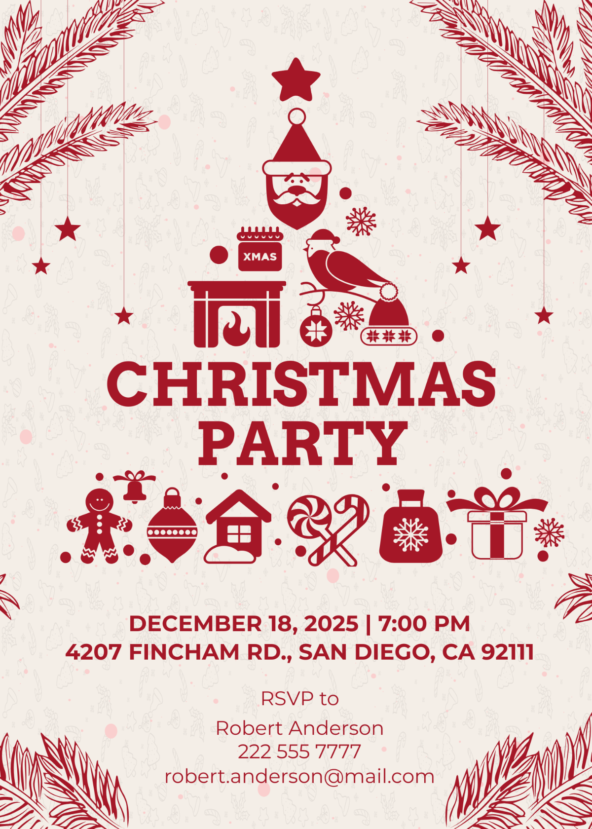 Free Printable Christmas Rsvp Cards Templates