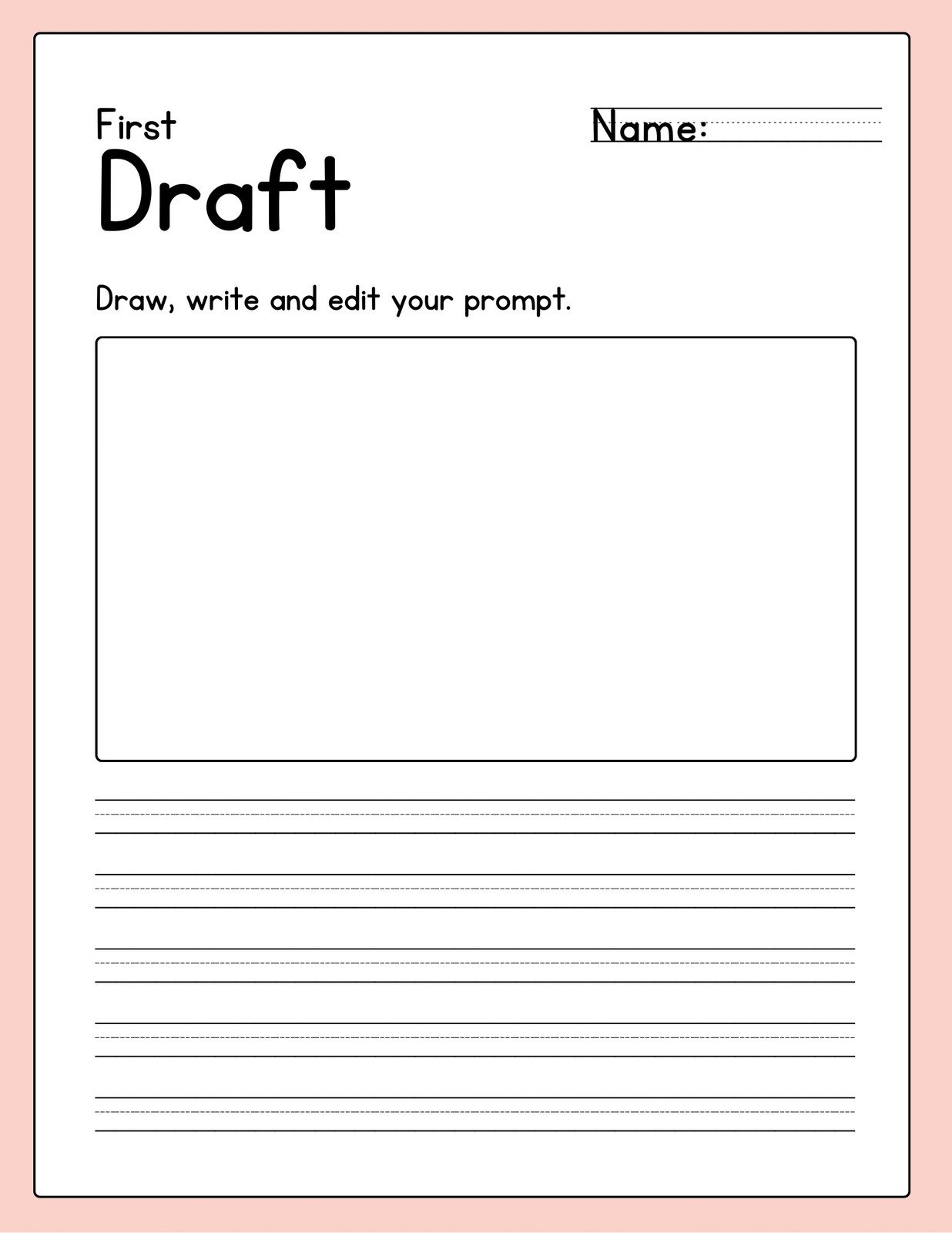 Free Printable Draw And Write Template