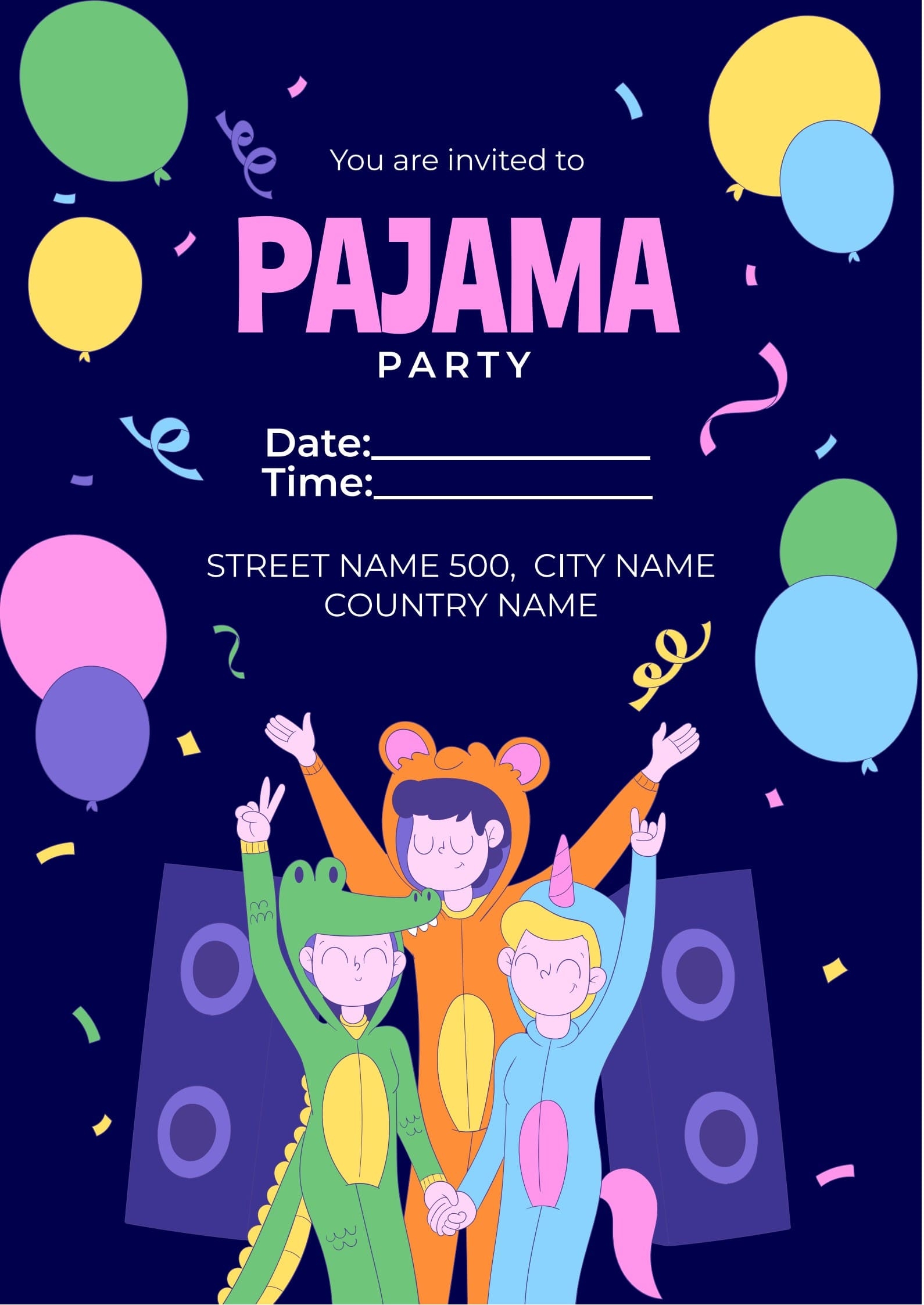 Pajama Party Invitation Template PDF Agile Pajama Party Invitation Template PDF Agile