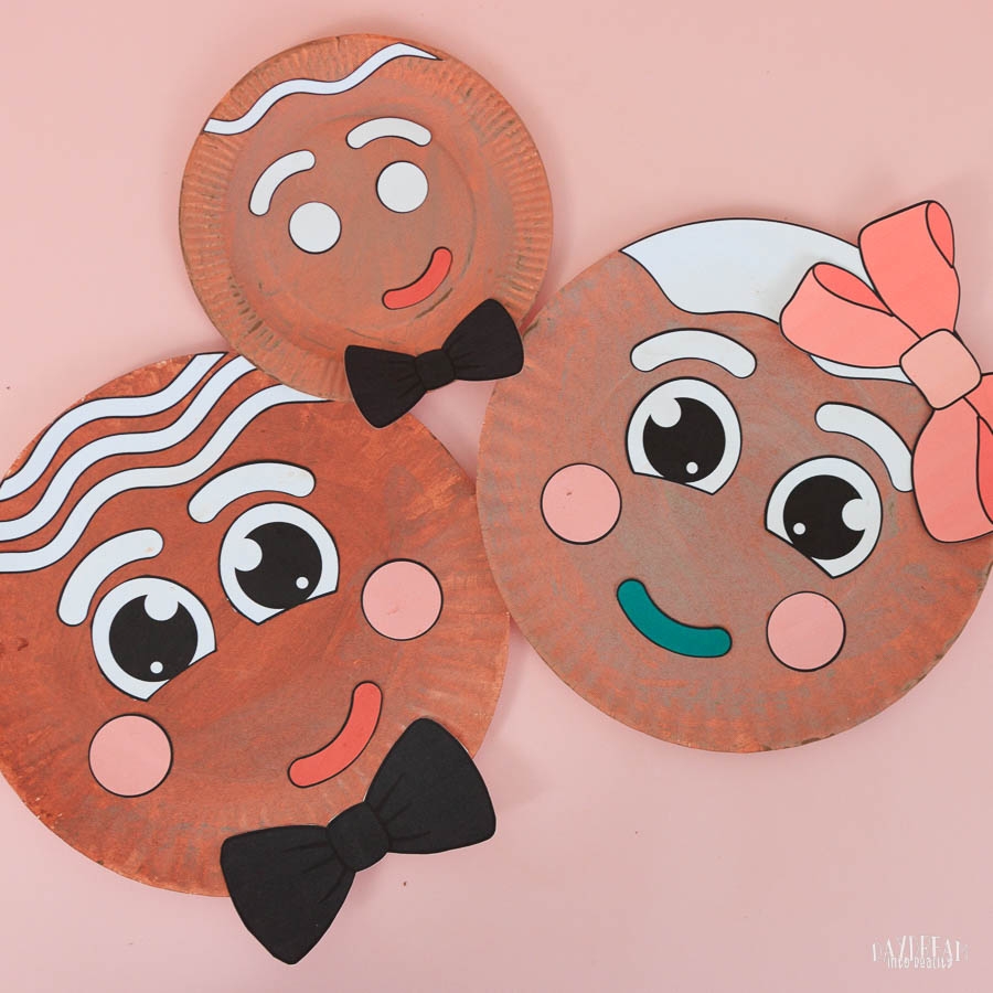 Paper Plate Gingerbread Man Craft For Kids Free PDF Template 