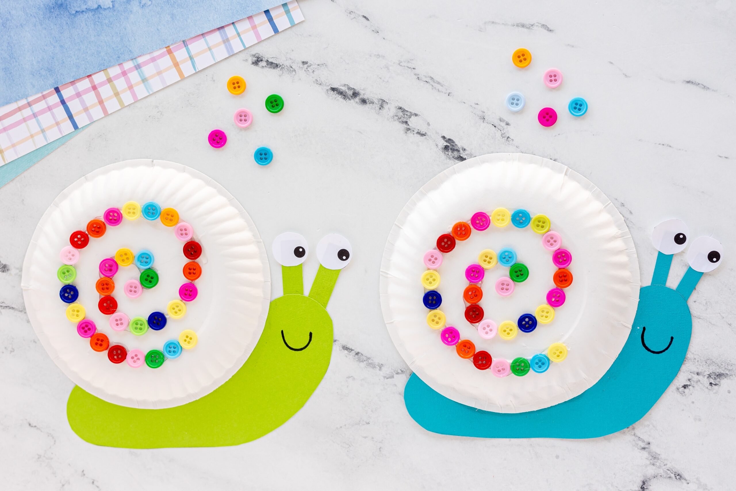 Paper Plate Snail Craft Made To Be A Momma