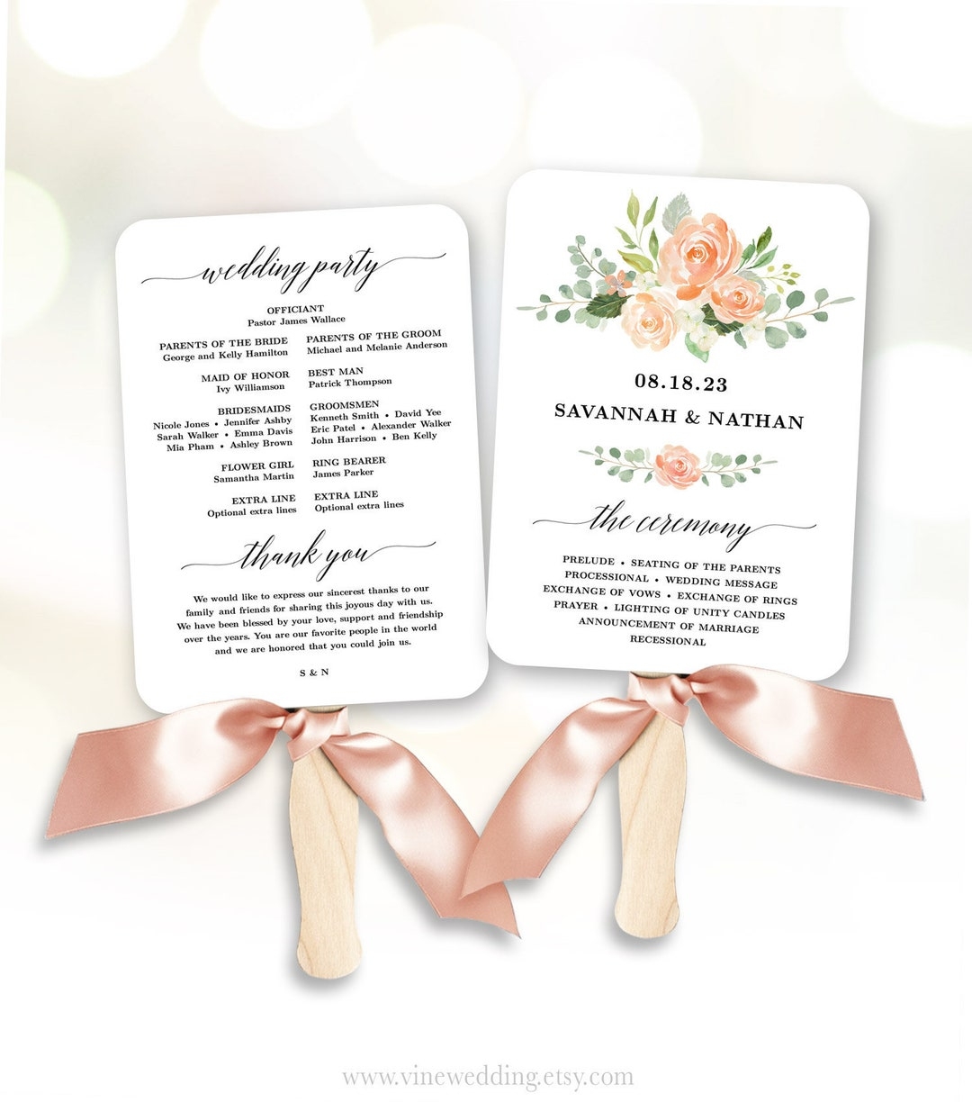 Peach Floral Wedding Program Fan Template Printable Fan Wedding Programs DIY Wedding Fans Editable Text Peach Blush VWC85 Etsy Peach Floral Wedding Program Fan Template Printable Fan Wedding Programs DIY Wedding Fans Editable Text Peach Blush VWC85 Etsy