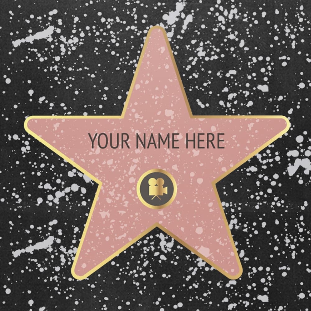 Personalized Printable Walk Of Fame Stars Barley U0026 Birch