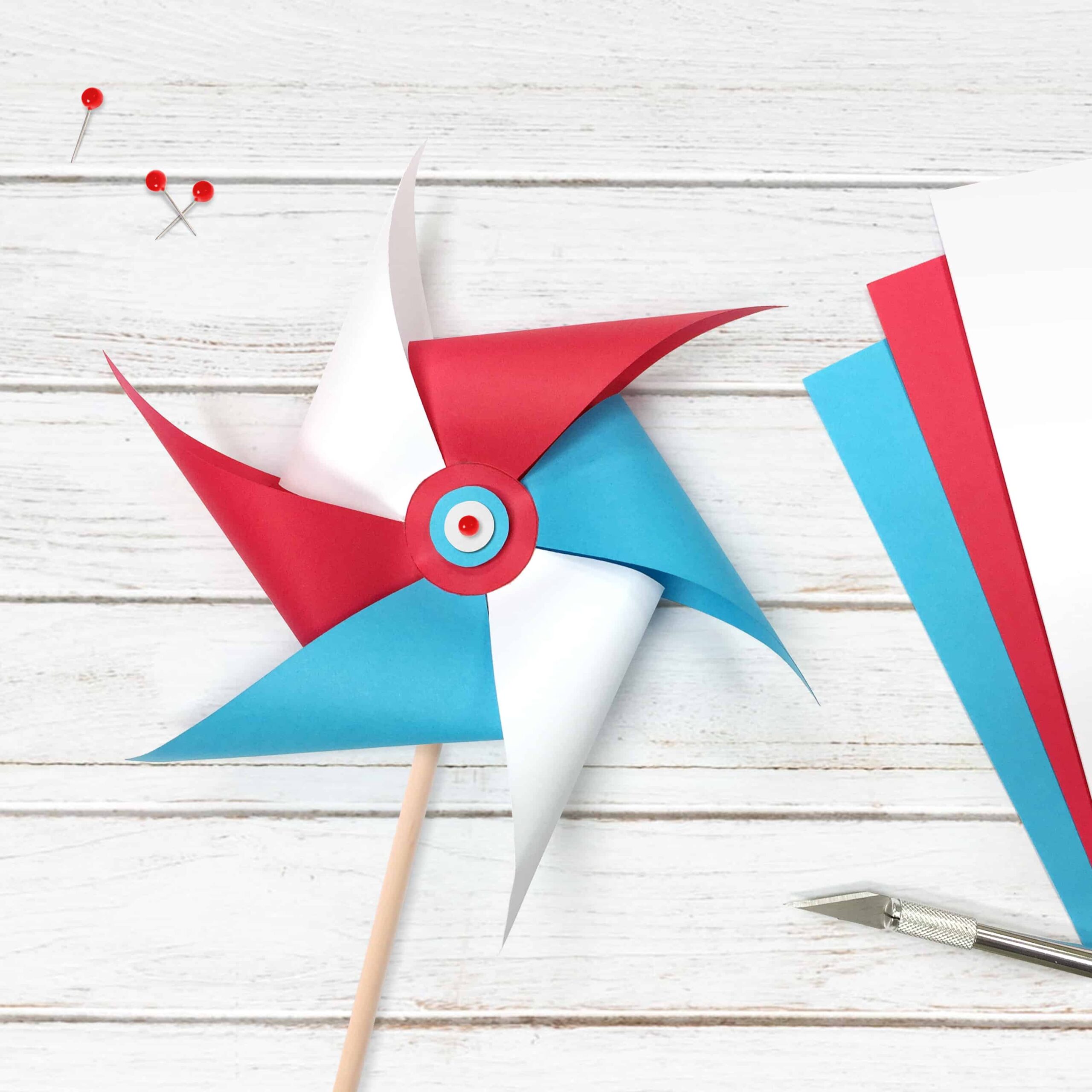 Free Pinwheel Printable Template
