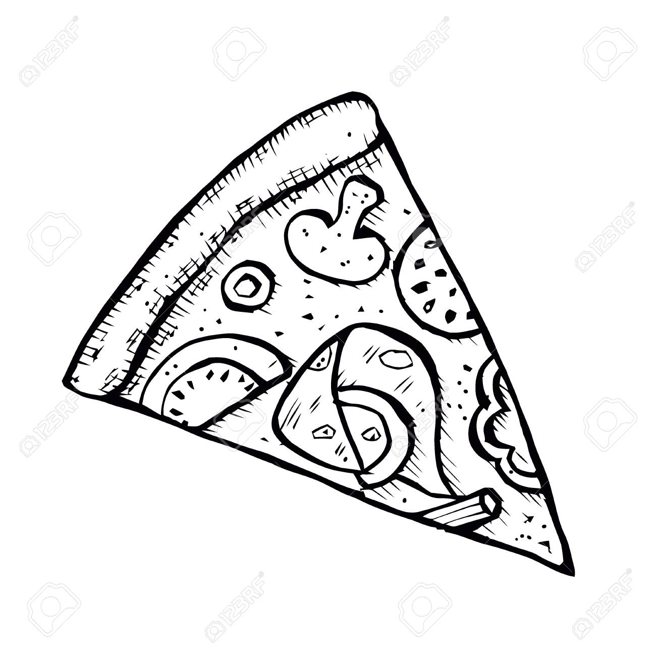 Printable Blank Pizza Slice Template