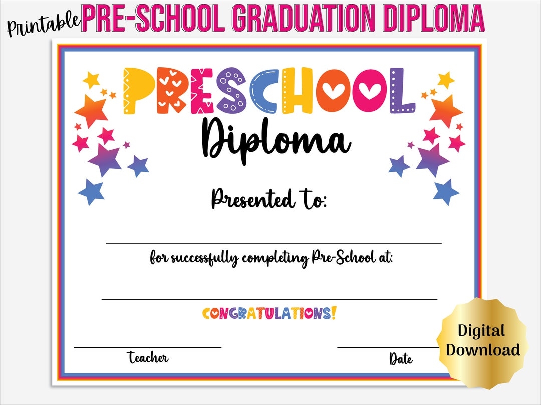 Preschool Graduation Diploma Certificate Printable Preschool Worksheets Library Preschool Graduation Diploma Certificate Printable Preschool Worksheets Library