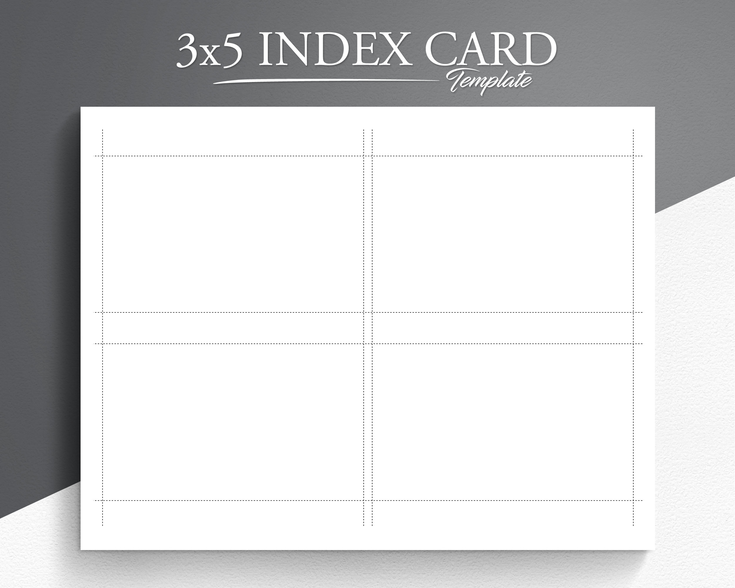 Printable 3x5 Index Card Printable Note Cards Printable Index 