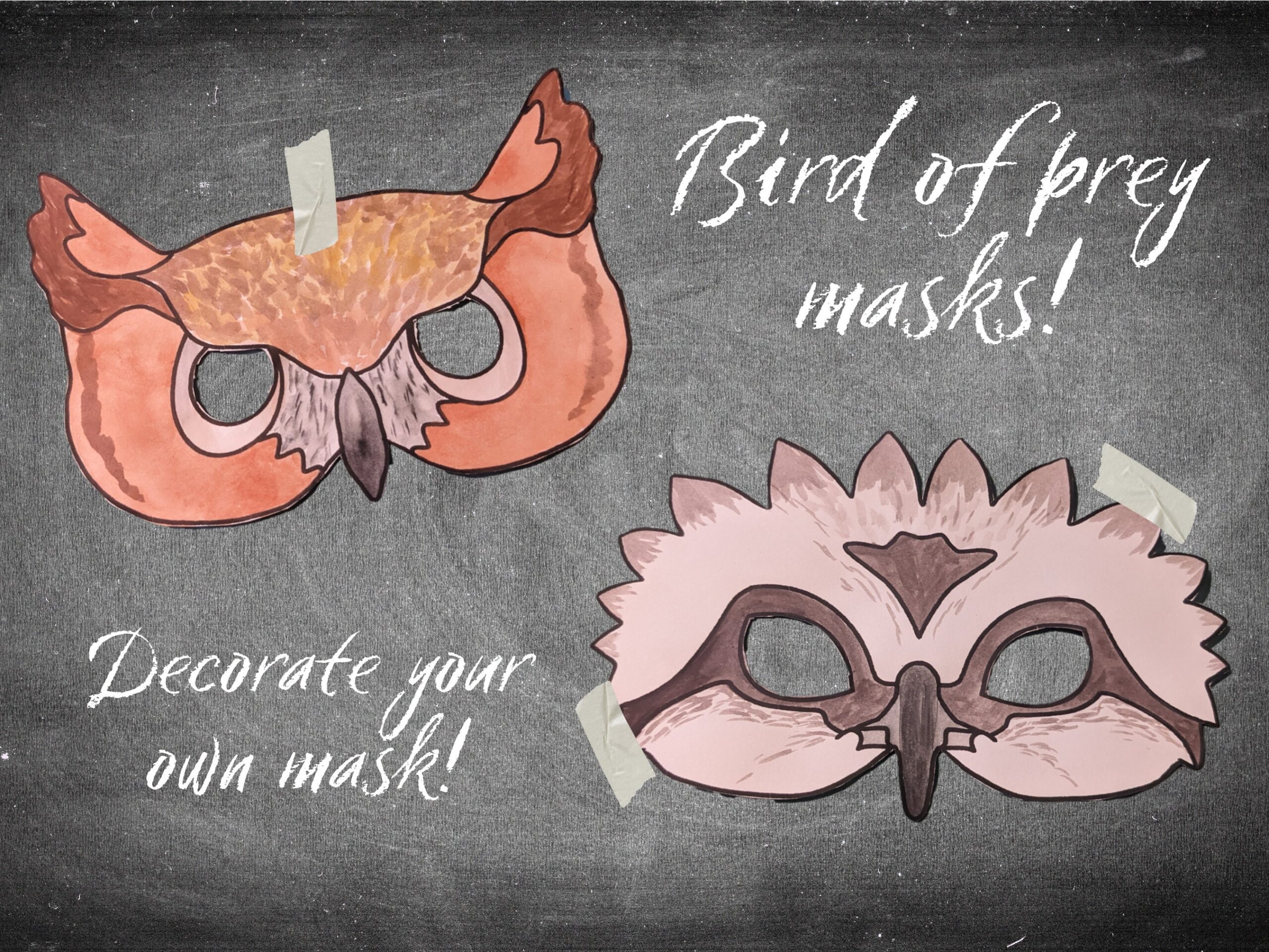 Printable Bird Mask Etsy Printable Bird Mask Etsy