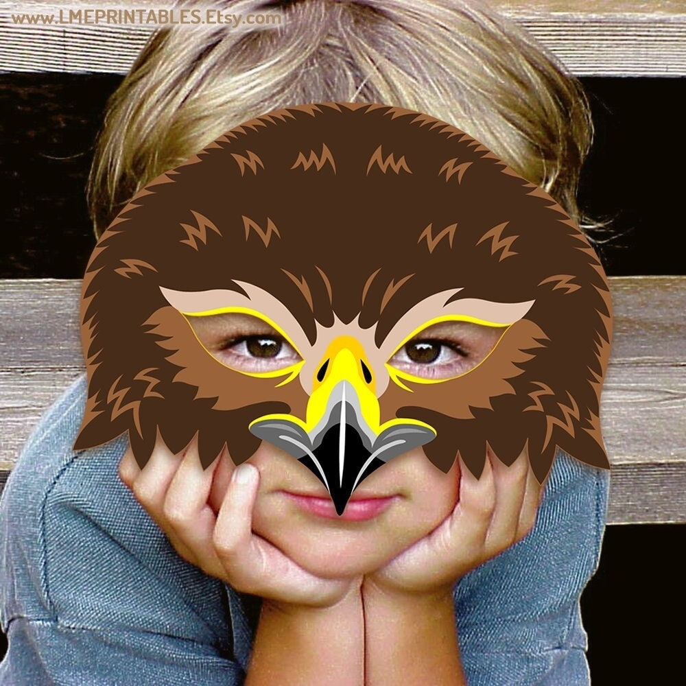 Printable Bird Mask For Kids Etsy Printable Bird Mask For Kids Etsy