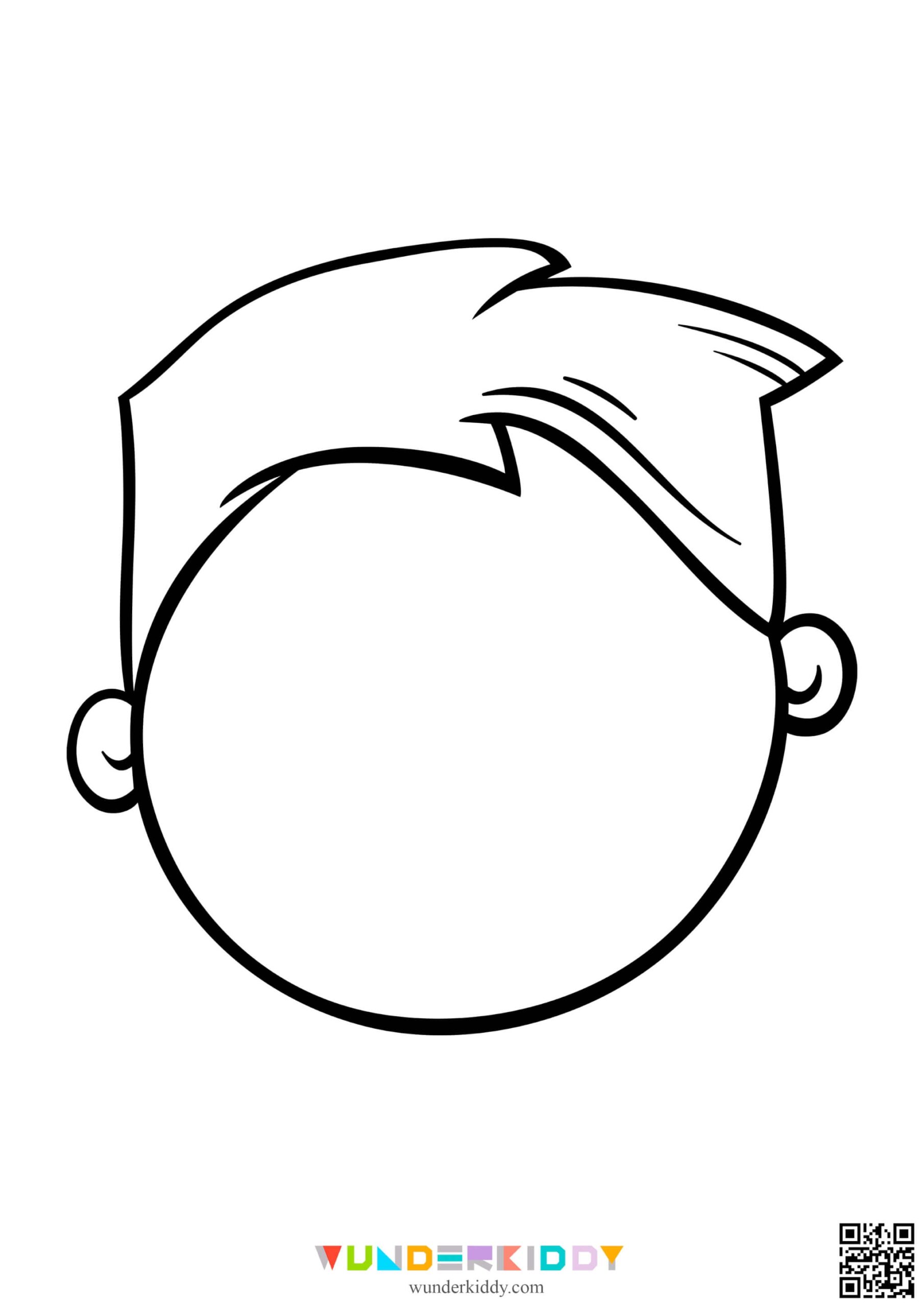 Printable Blank Faces Template And Coloring Pages For Kids
