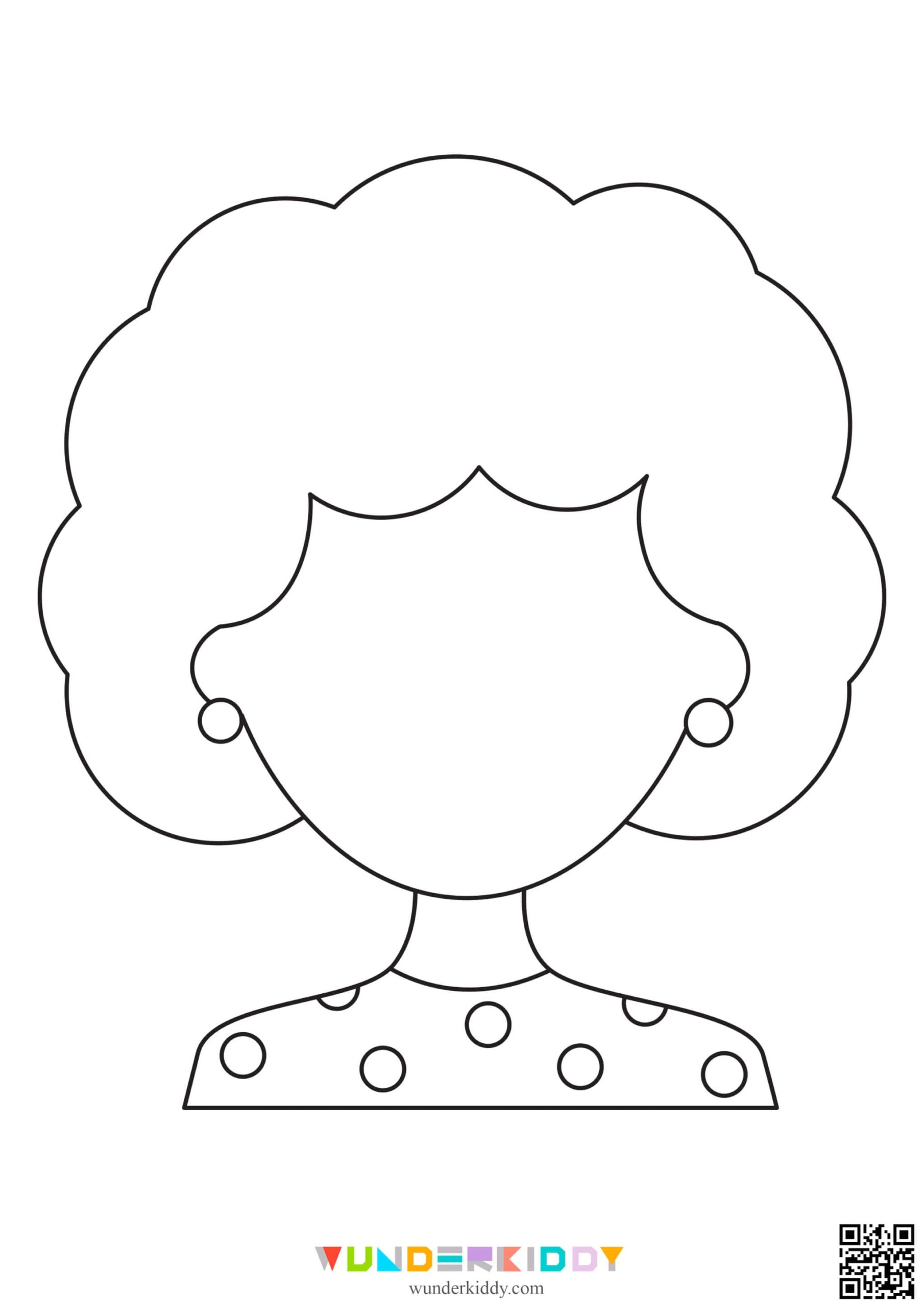 Printable Blank Faces Template And Coloring Pages For Kids
