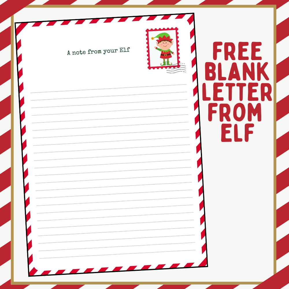 Printable Blank Letter From Elf Free Printables A Sparkle Of Genius Printable Blank Letter From Elf Free Printables A Sparkle Of Genius
