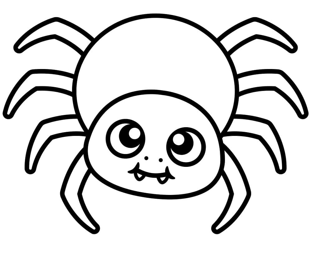 Printable Cute Spider Coloring Page Download Print Or Color Online For Free