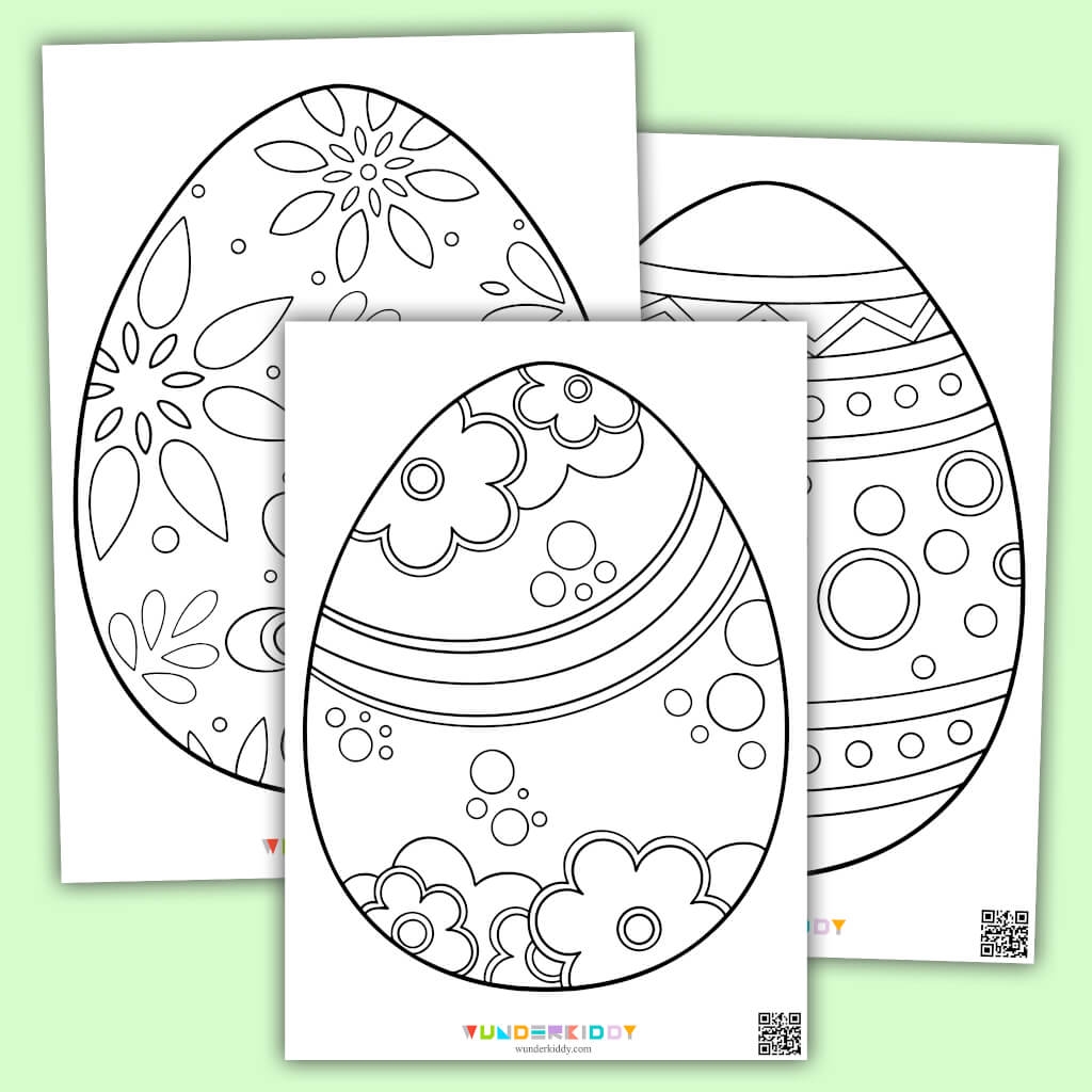 Large Easter Egg Template Free Printable
