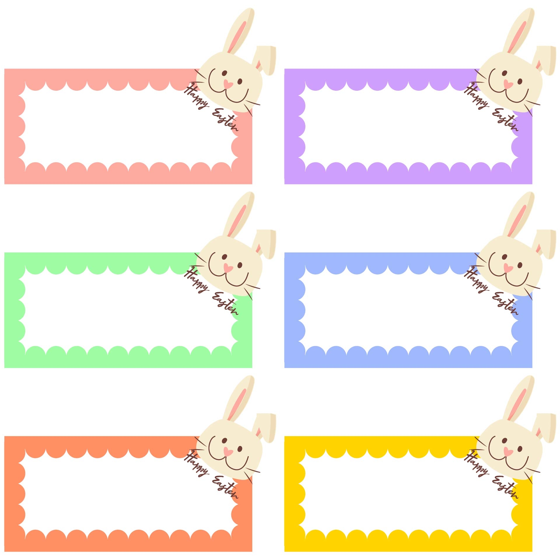 Printable Easter Name Tags Printable Party Favors