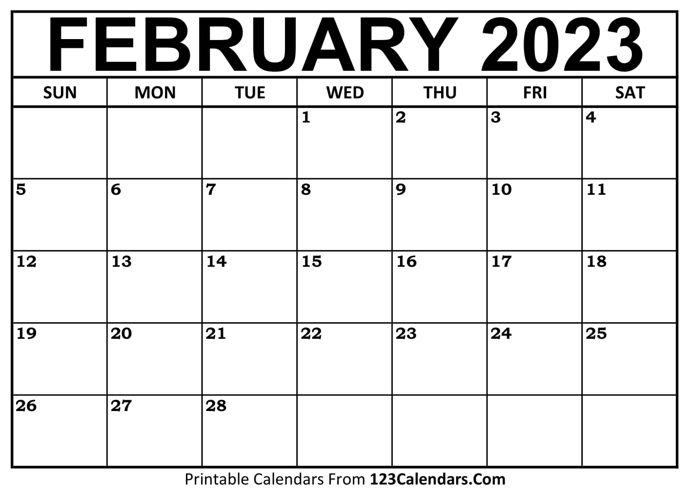Printable February 2025 Calendar Templates Easy To Download U0026 Print