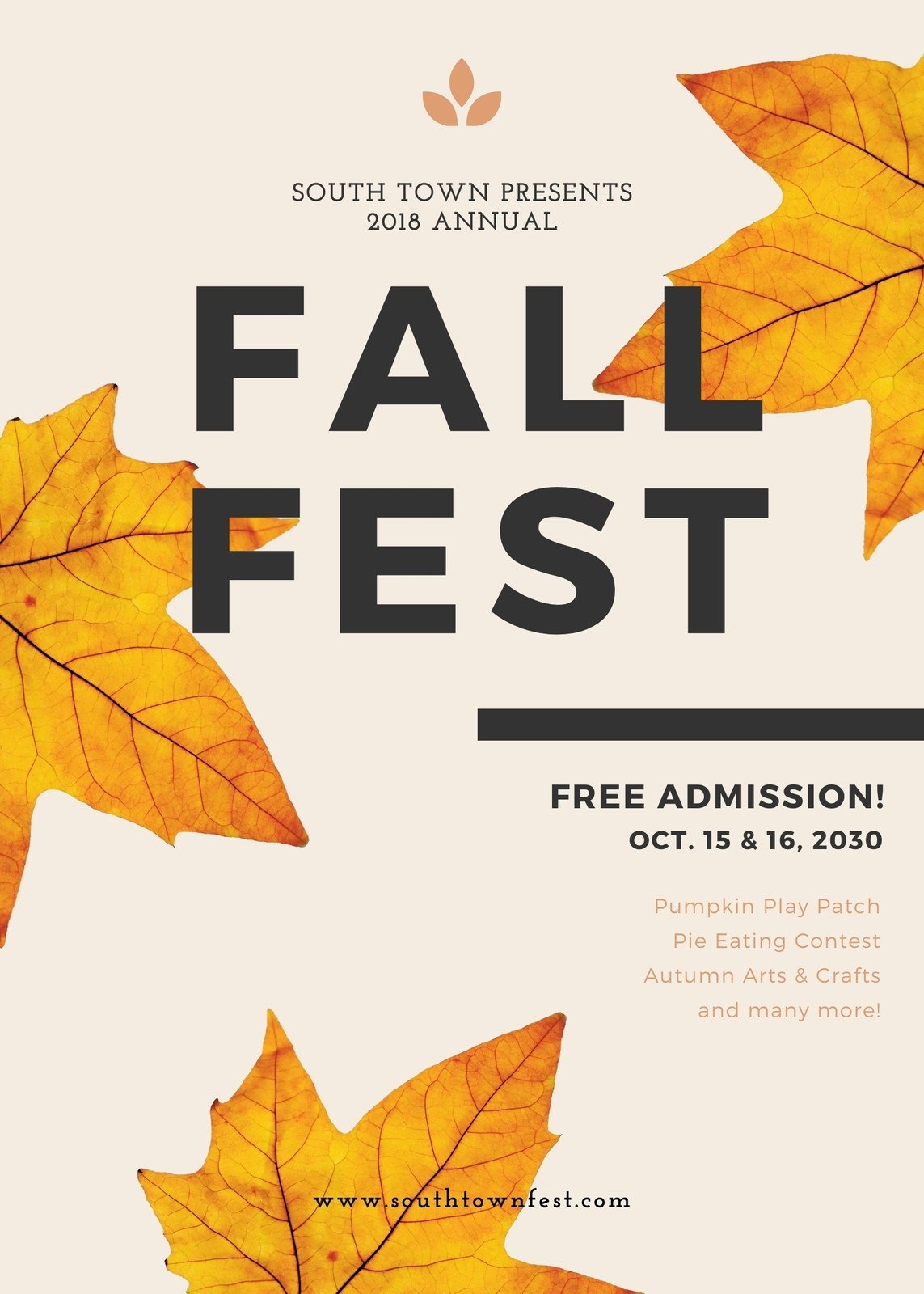 Printable Free To Edit Fall Flyer Templates Canva