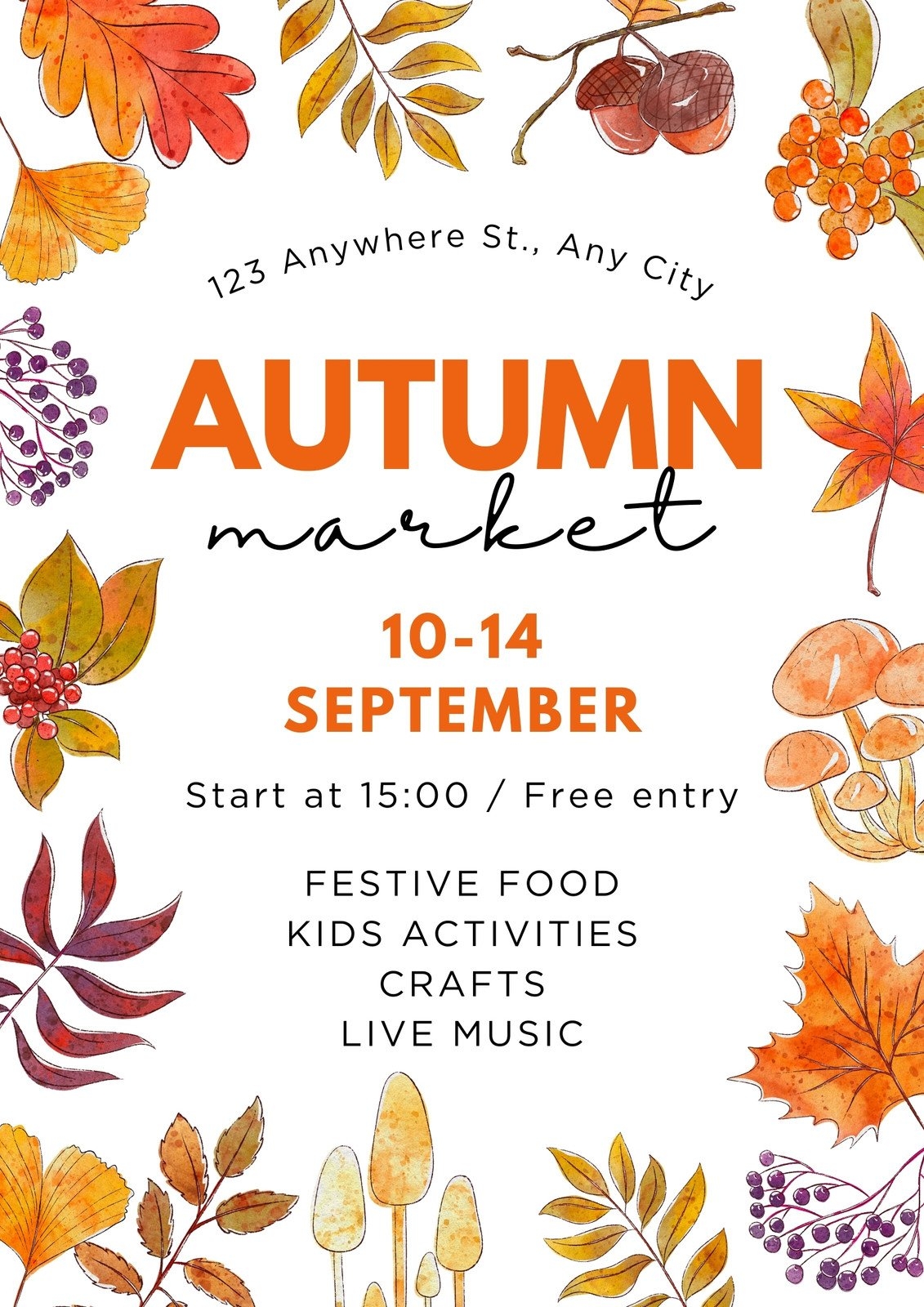 Printable Free To Edit Fall Flyer Templates Canva Printable Free To Edit Fall Flyer Templates Canva