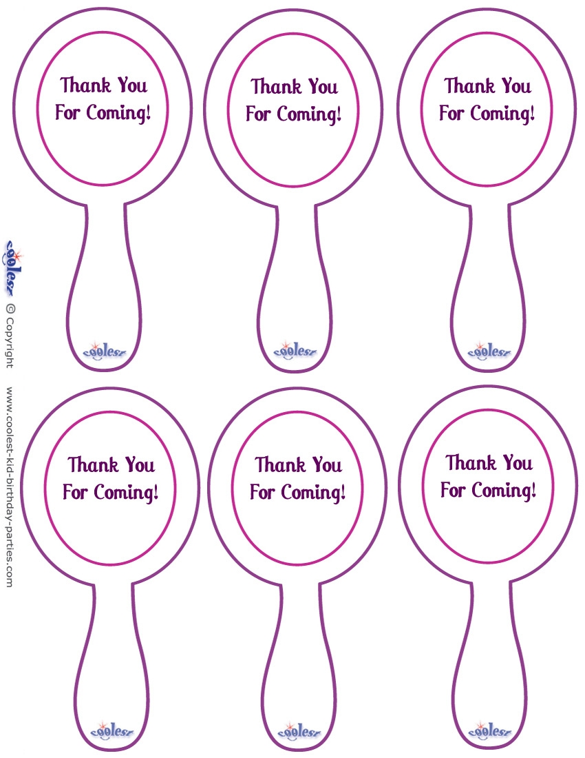 Printable Mirror Thank You Cards Coolest Free Printables