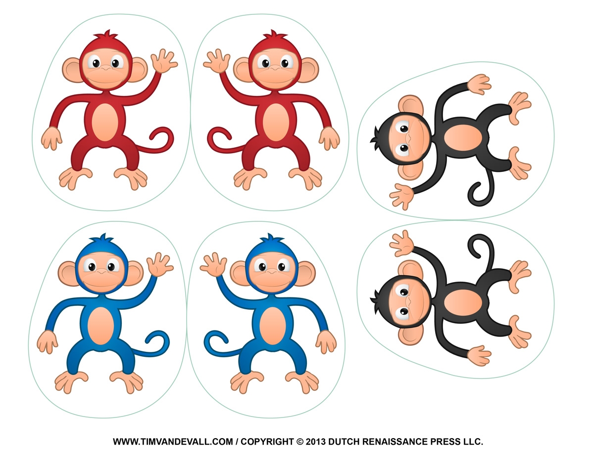Printable Monkey Clipart Coloring Pages Cartoon U0026 Crafts For Kids